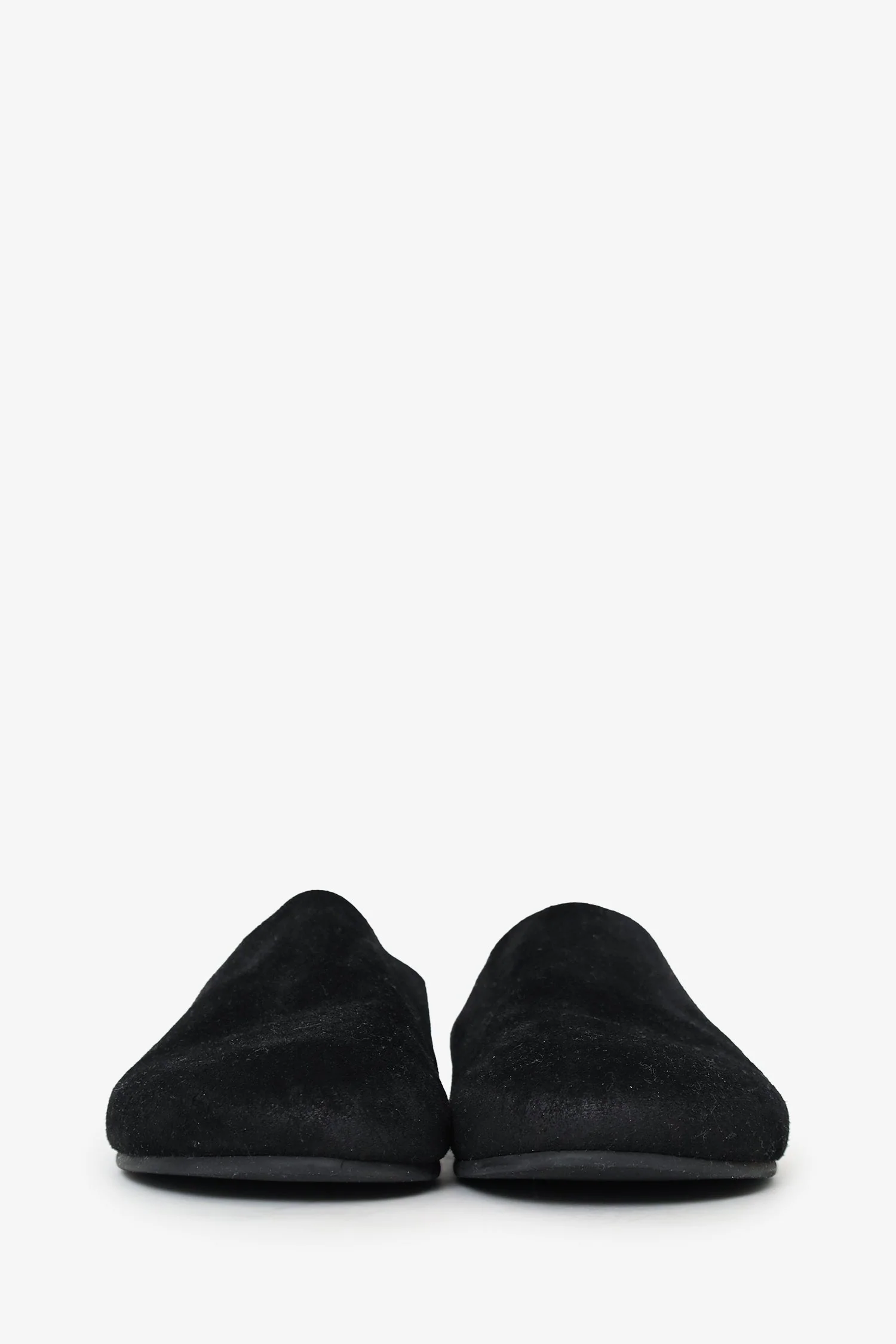 The Row Black Suede Hugo Clogs Size 38 - Image 3