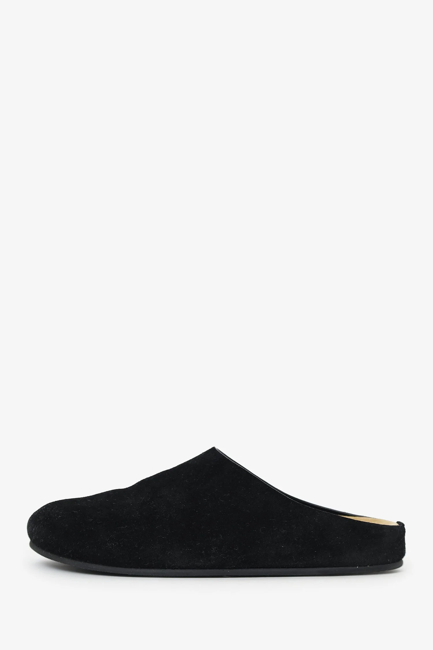 The Row Black Suede Hugo Clogs Size 38 - Image 5
