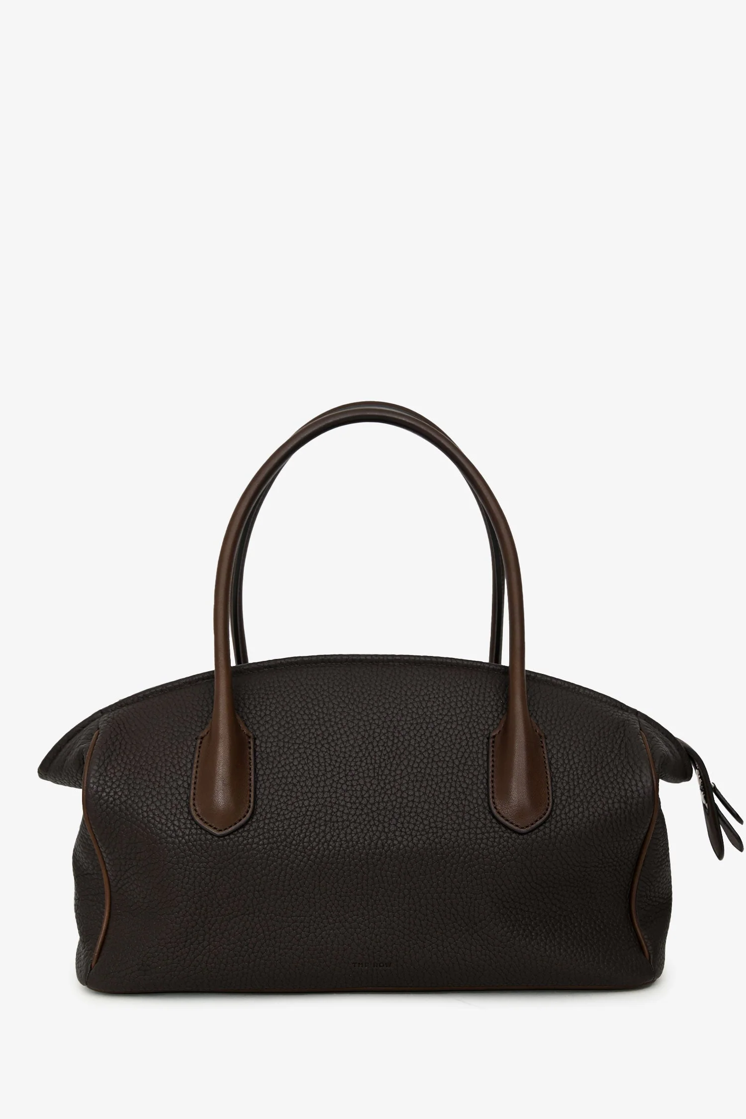 The Row Dark Brown Calf Leather 'Ewa' Leather Top Handle Bag - Image 2