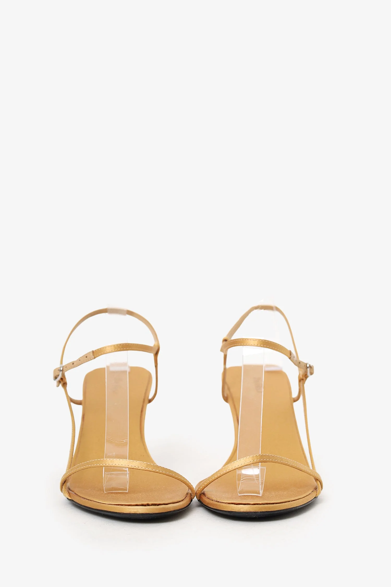 The Row Yellow Satin Kitten Heels Size 37 - Image 3