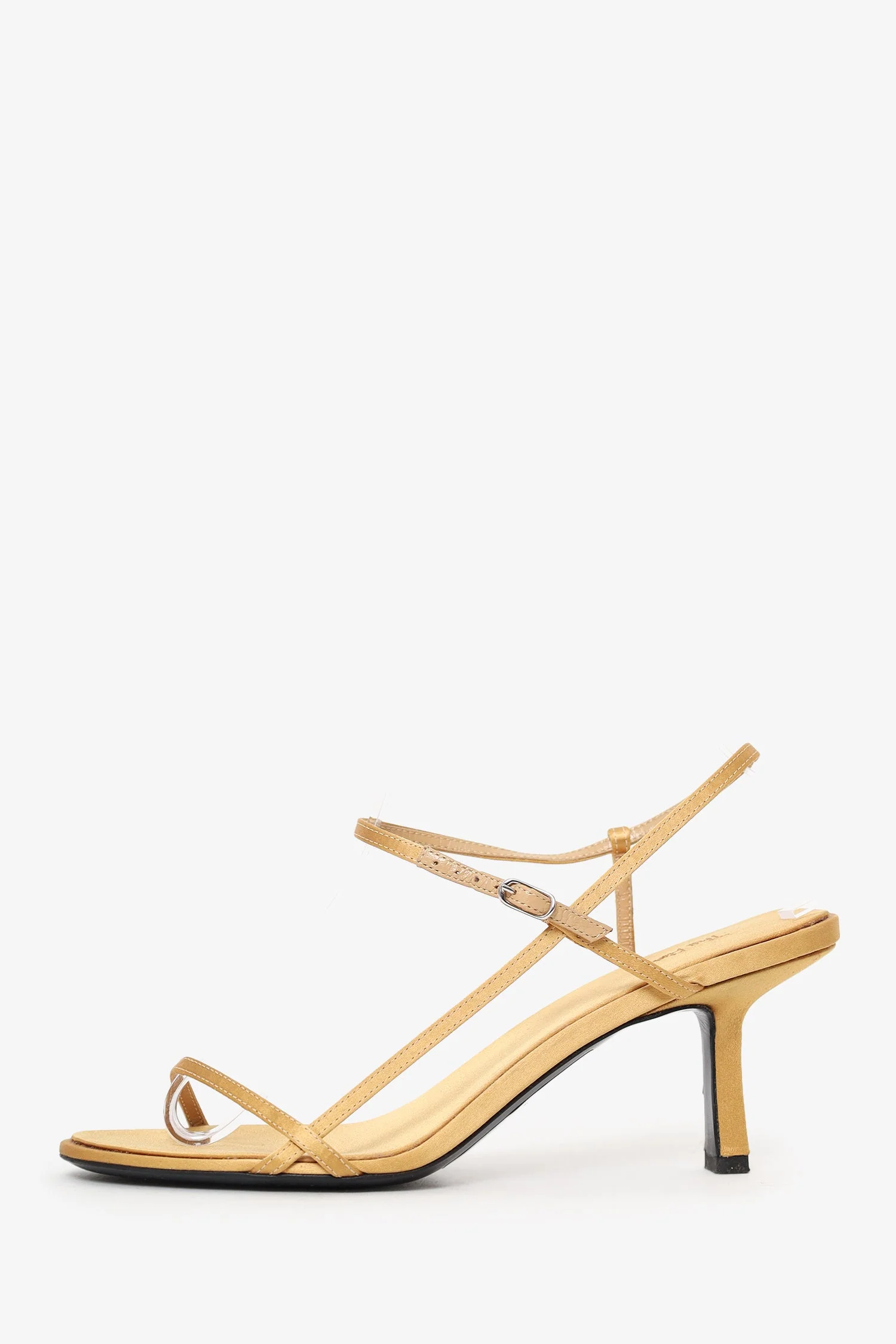 The Row Yellow Satin Kitten Heels Size 37 - Image 4