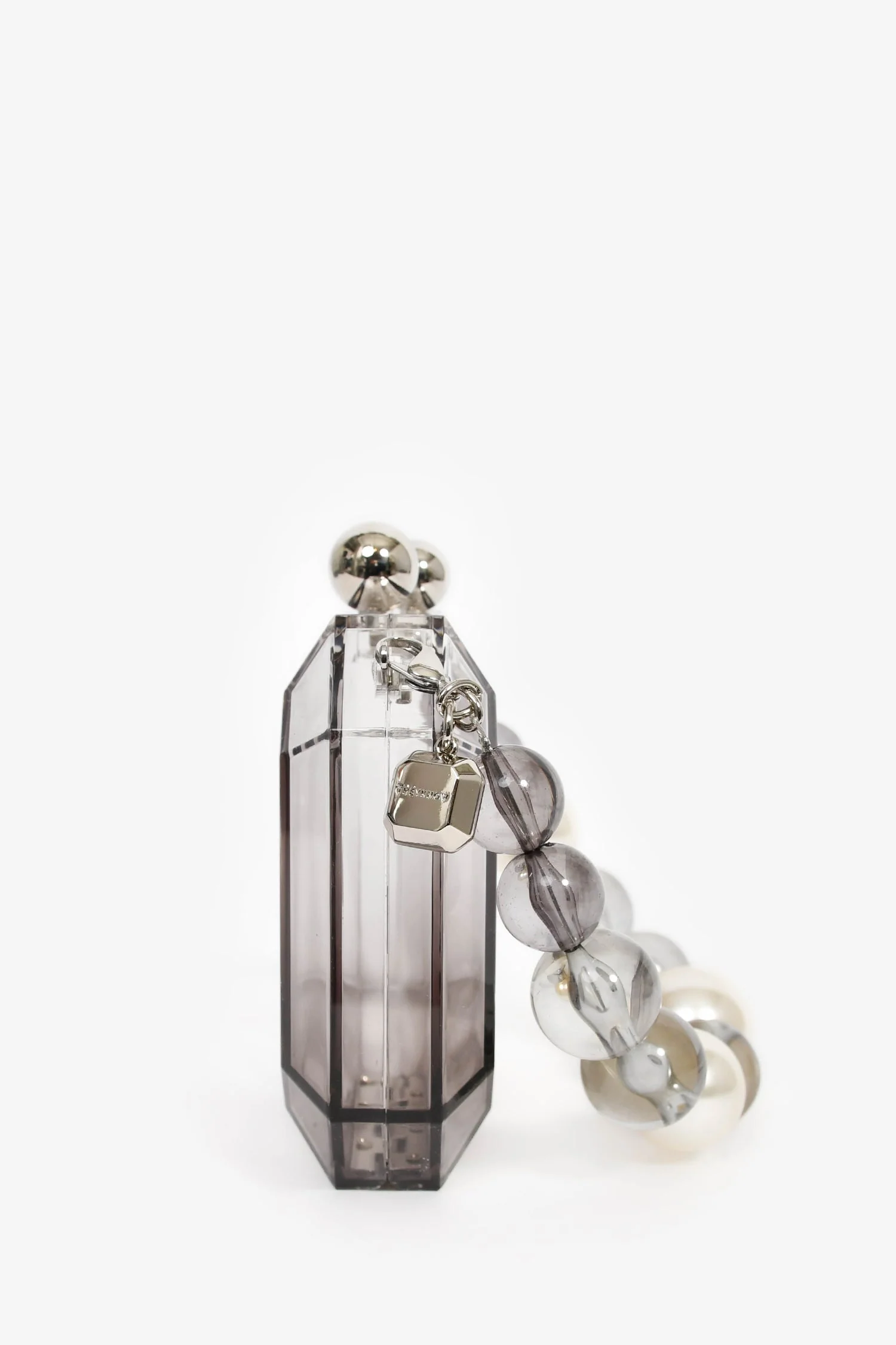 Theyknow Grey Acrylic Faux Pearl Mini Top Handle - Image 3