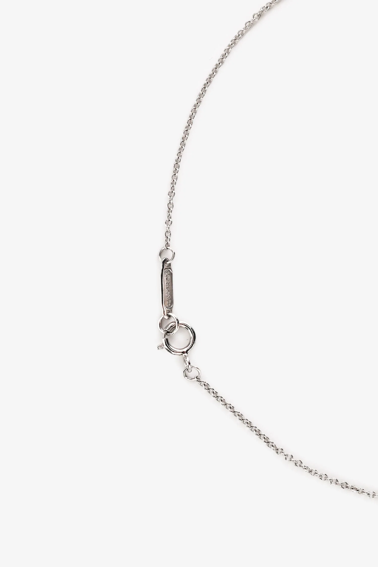 Tiffany & Co. 18k White Gold Mini Crown Key Pendant with Round Brilliant Diamonds - Image 3