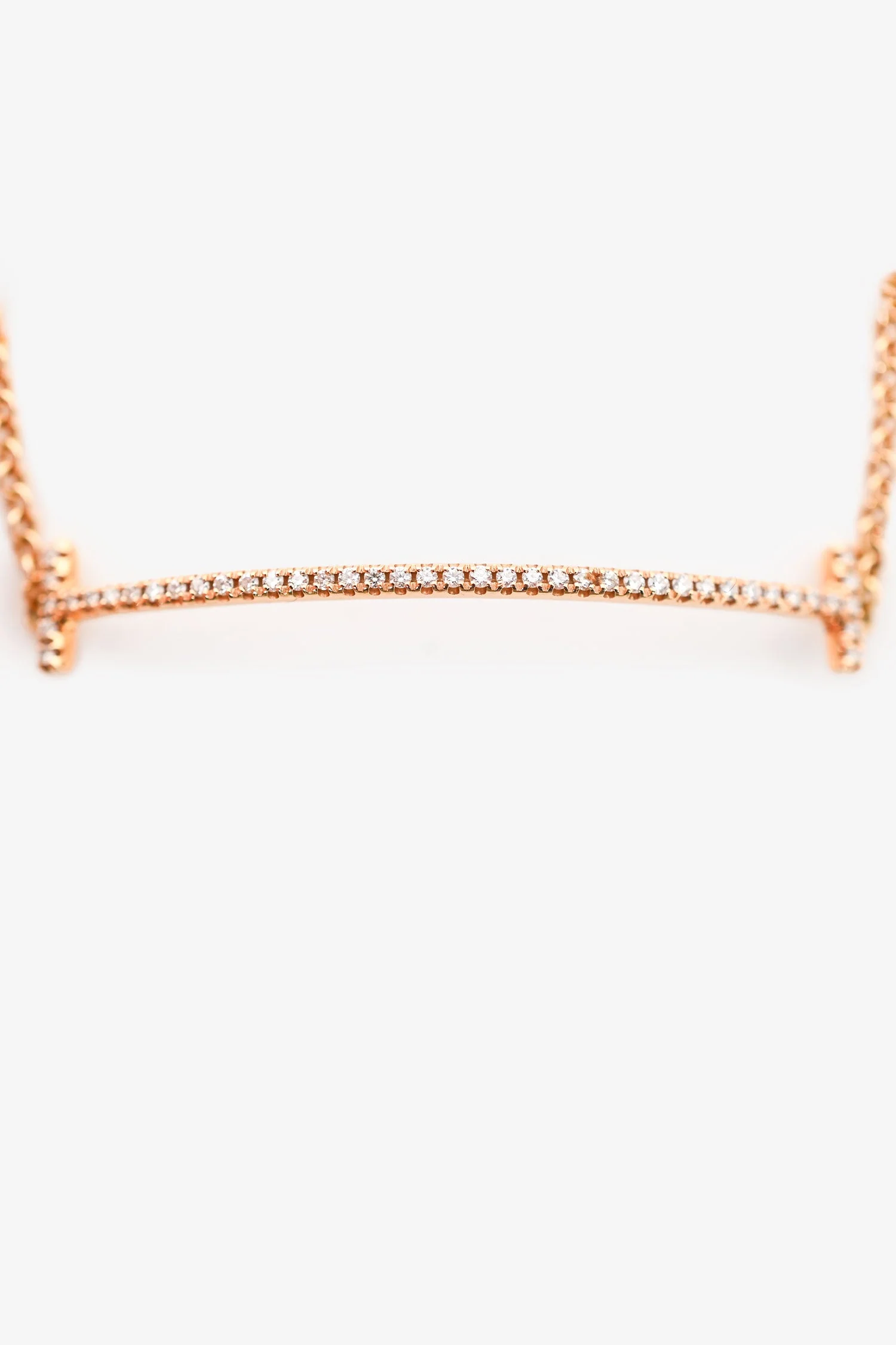 Tiffany & Co. 18K Yellow Gold Diamond Set Tiffany T Bracelet - Image 2