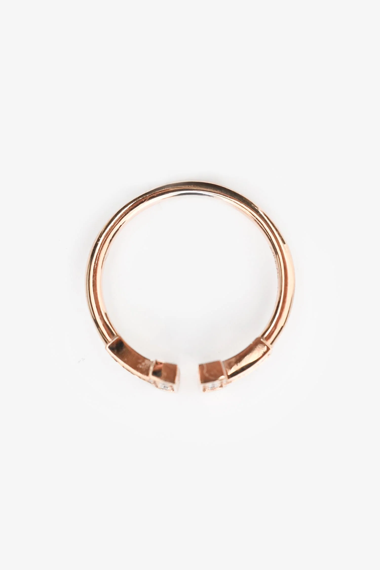Tiffany & Co. 18K Yellow Gold Diamond 'T Wire' Ring - Image 4