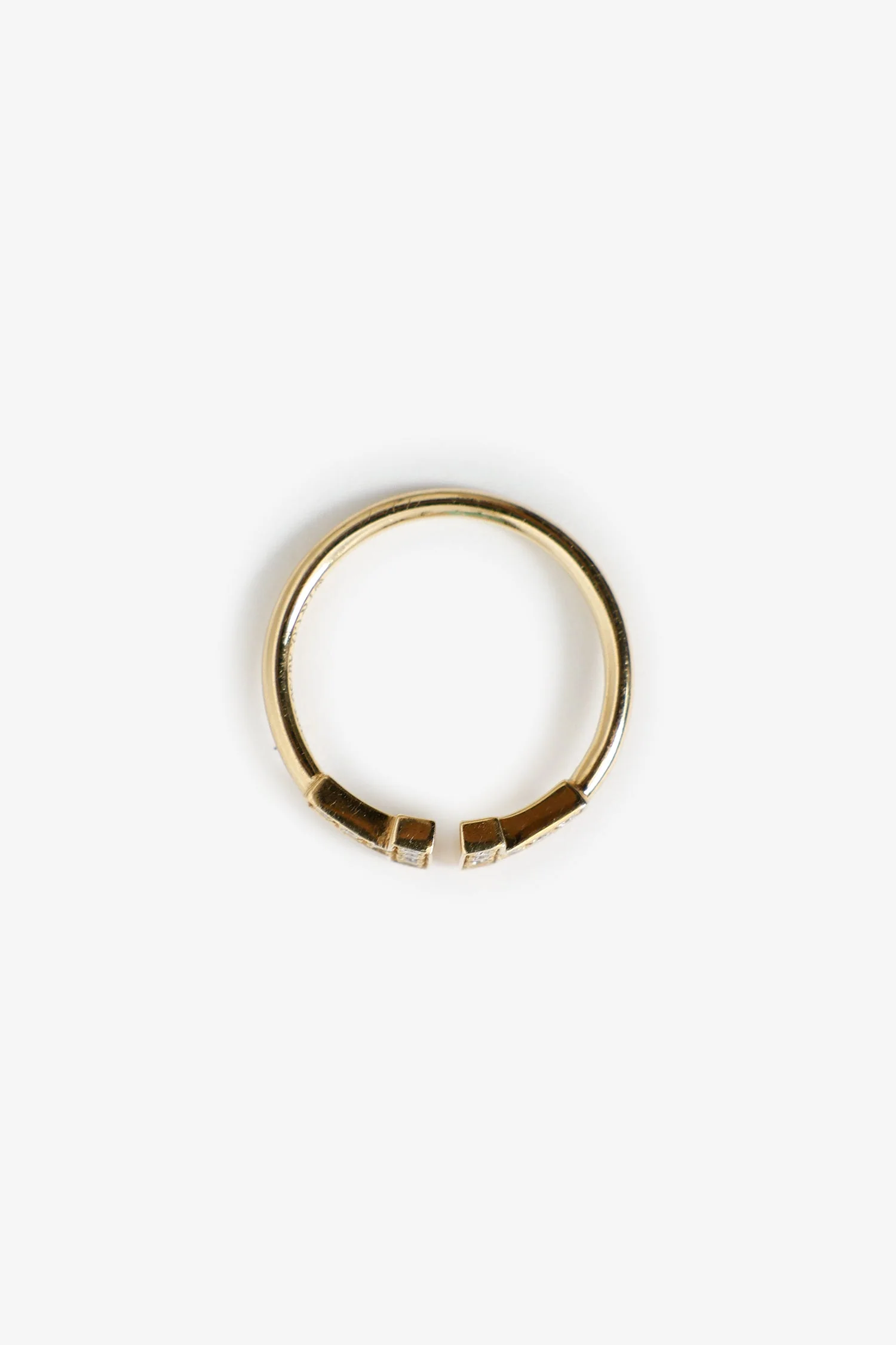 Tiffany & Co. 18K Yellow Gold Diamond 'T Wire' Ring - Image 3