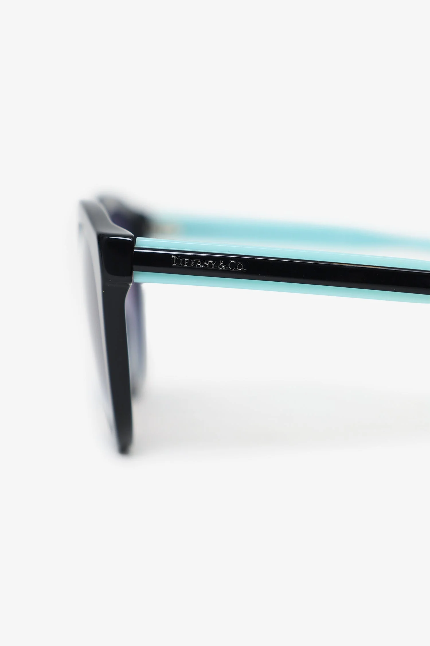 Tiffany & Co. Black/Blue Frame Sunglasses - Image 4