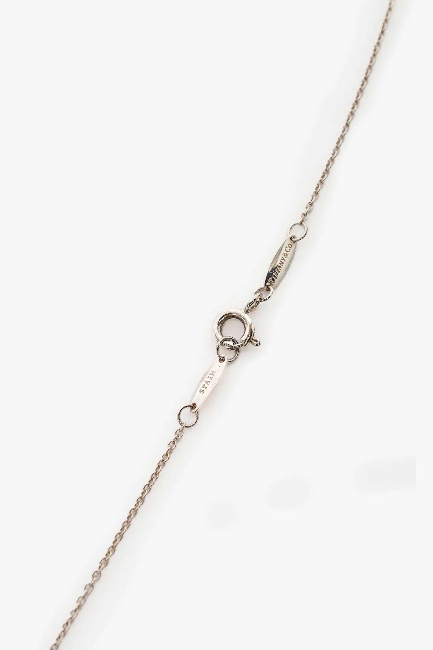 Tiffany & Co. Elsa Peretti Sterling Silver 0.07ct 'Diamonds By The Yard' Necklace - Image 3