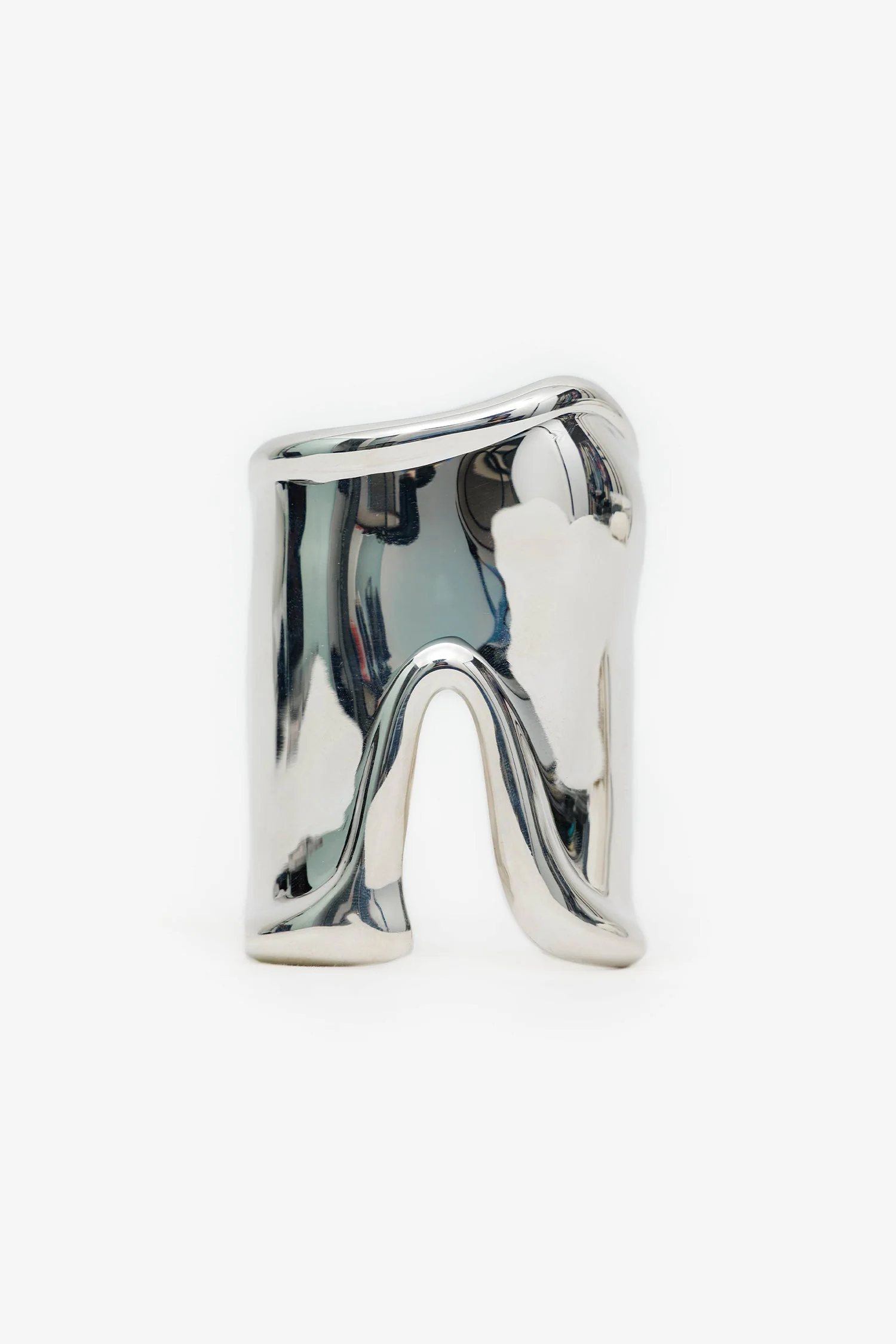 Tiffany & Co. Elsa Peretti Sterling Silver Large Right Hand Bone Cuff Estimated Size XS