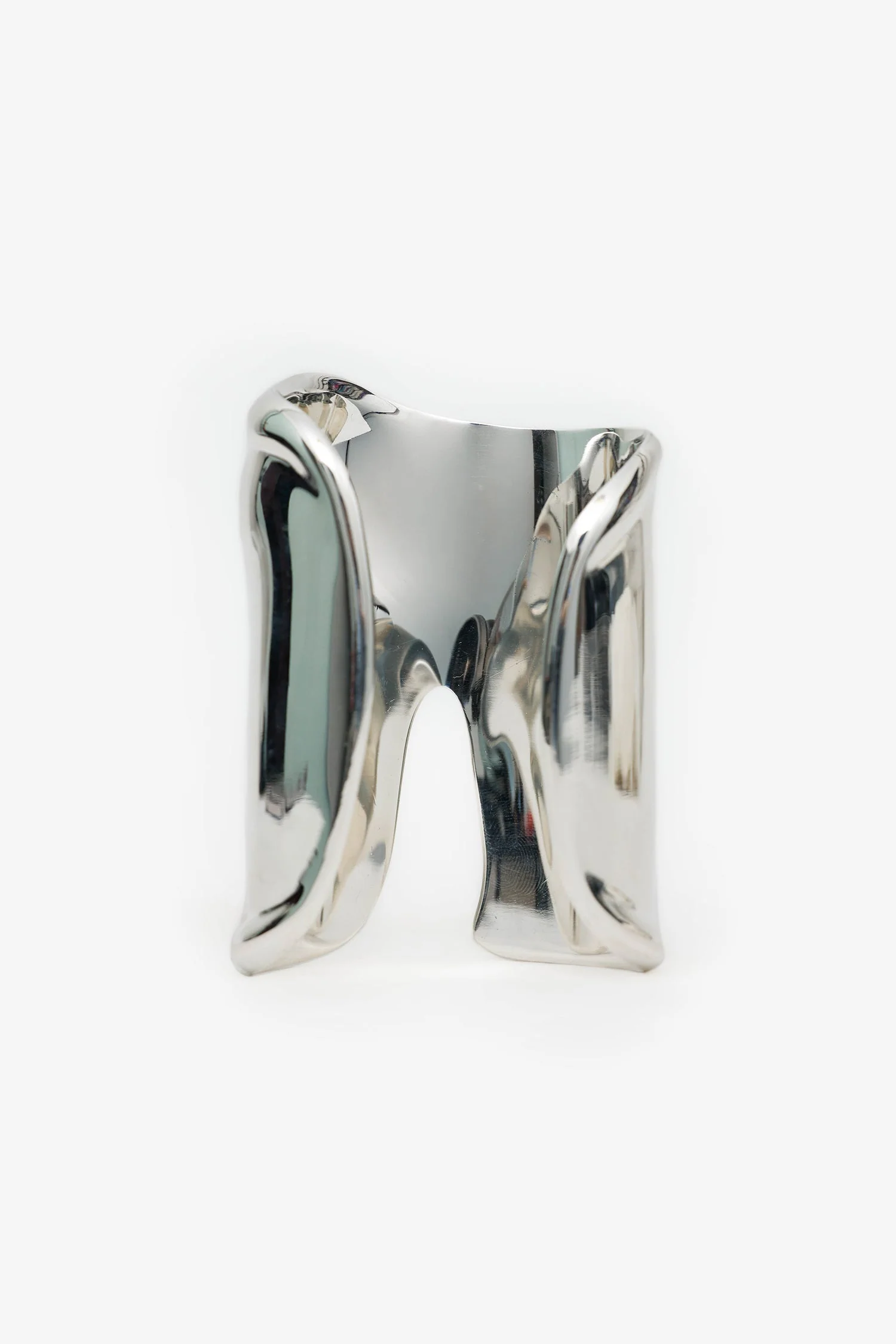 Tiffany & Co. Elsa Peretti Sterling Silver Large Right Hand Bone Cuff Estimated Size XS - Image 3