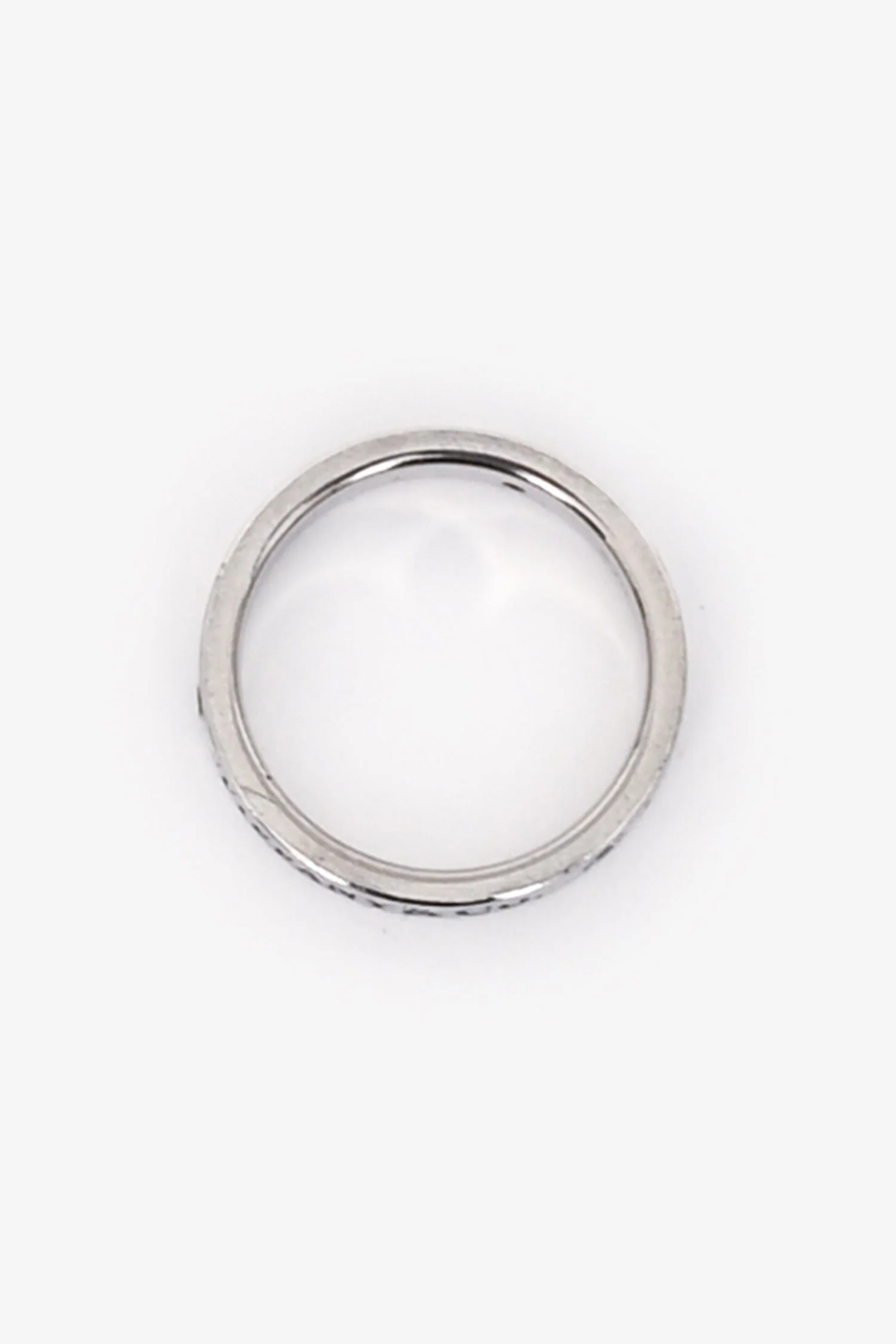Tiffany & Co. Platinum 3 Diamond Signed Band Ring - Image 3