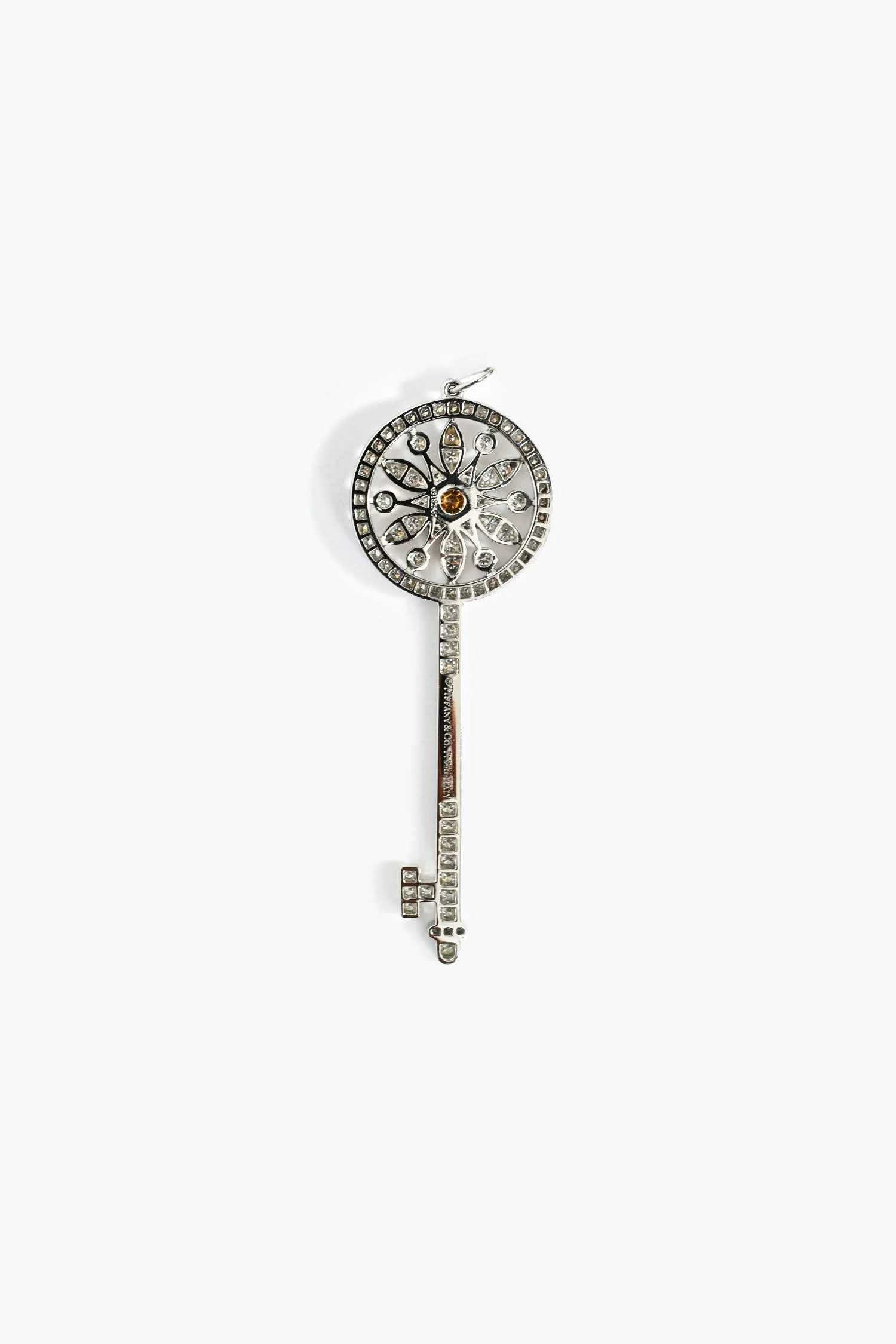 Tiffany & Co. Platinum and 18k Gold Round Kaleidoscope Key Pendant - Image 2