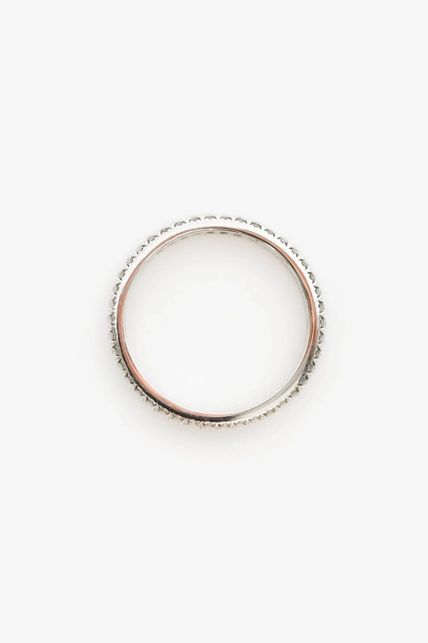 Tiffany & Co. Platinum Diamond Soleste Eternity Band Size 6 - Image 3