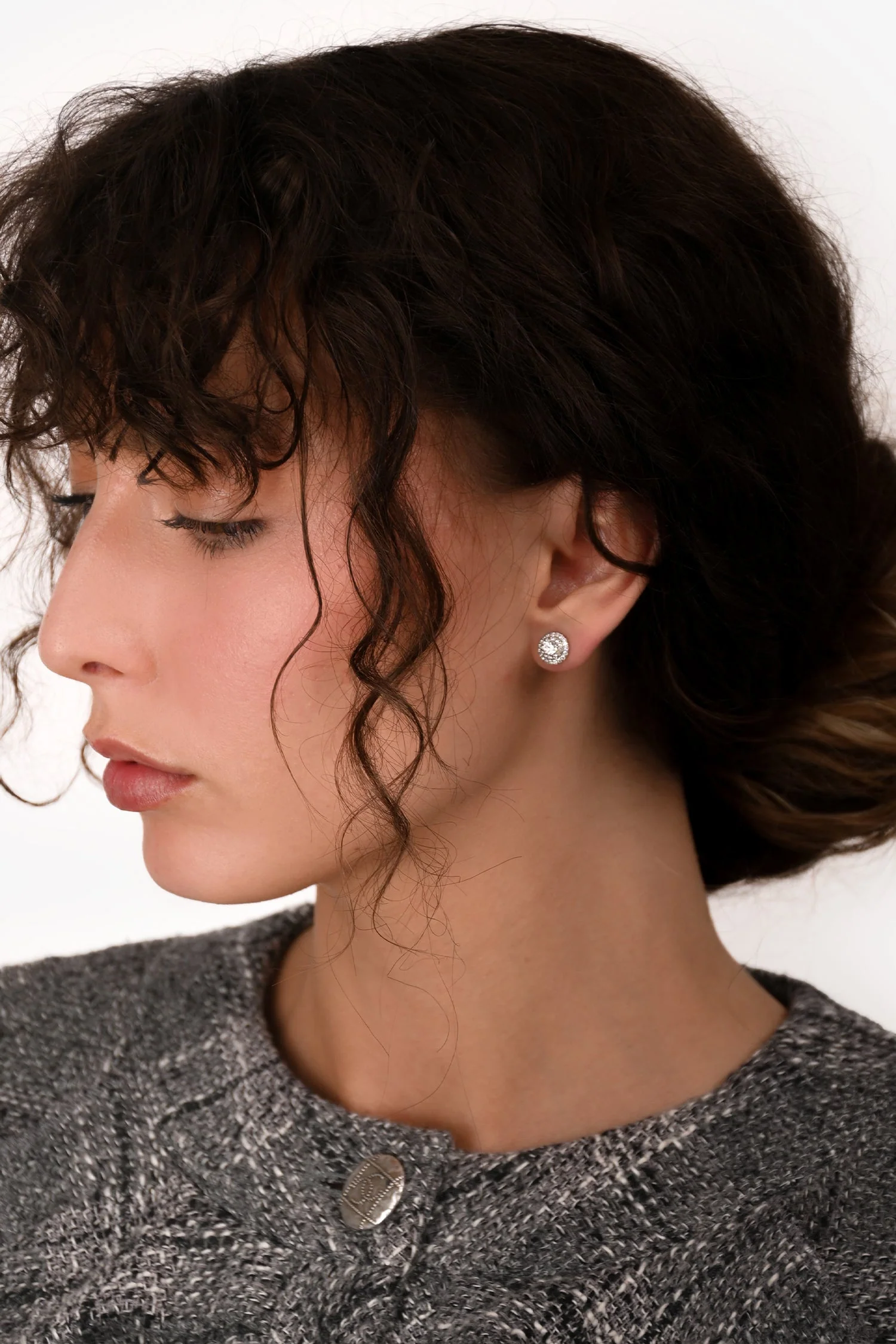 Tiffany & Co. Platinum Diamond 'Soleste' Stud Earrings - Image 4
