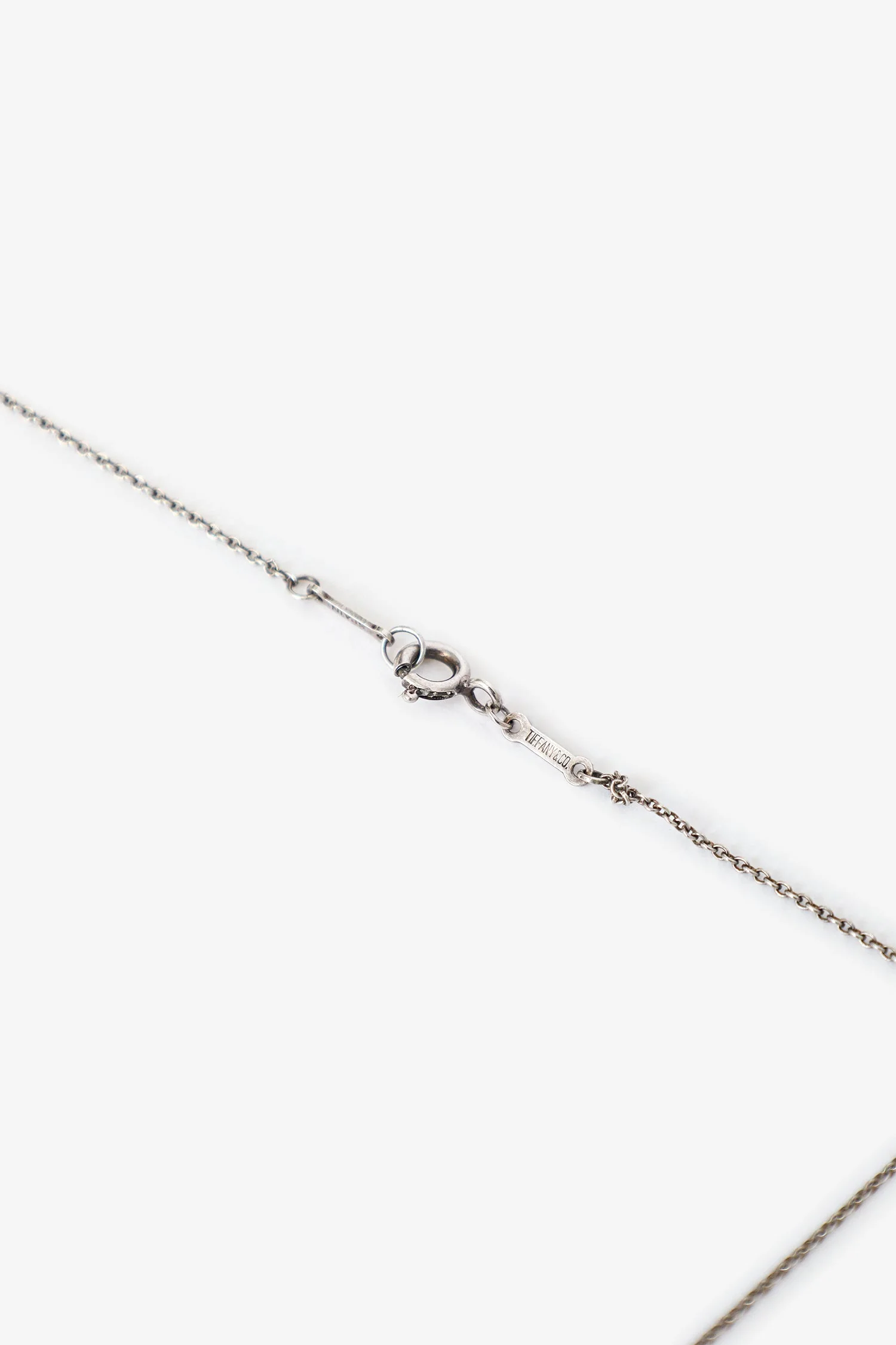 Tiffany & Co Silver Elsa Peretti Sterling Silver Floating Full Heart Necklace - Image 3