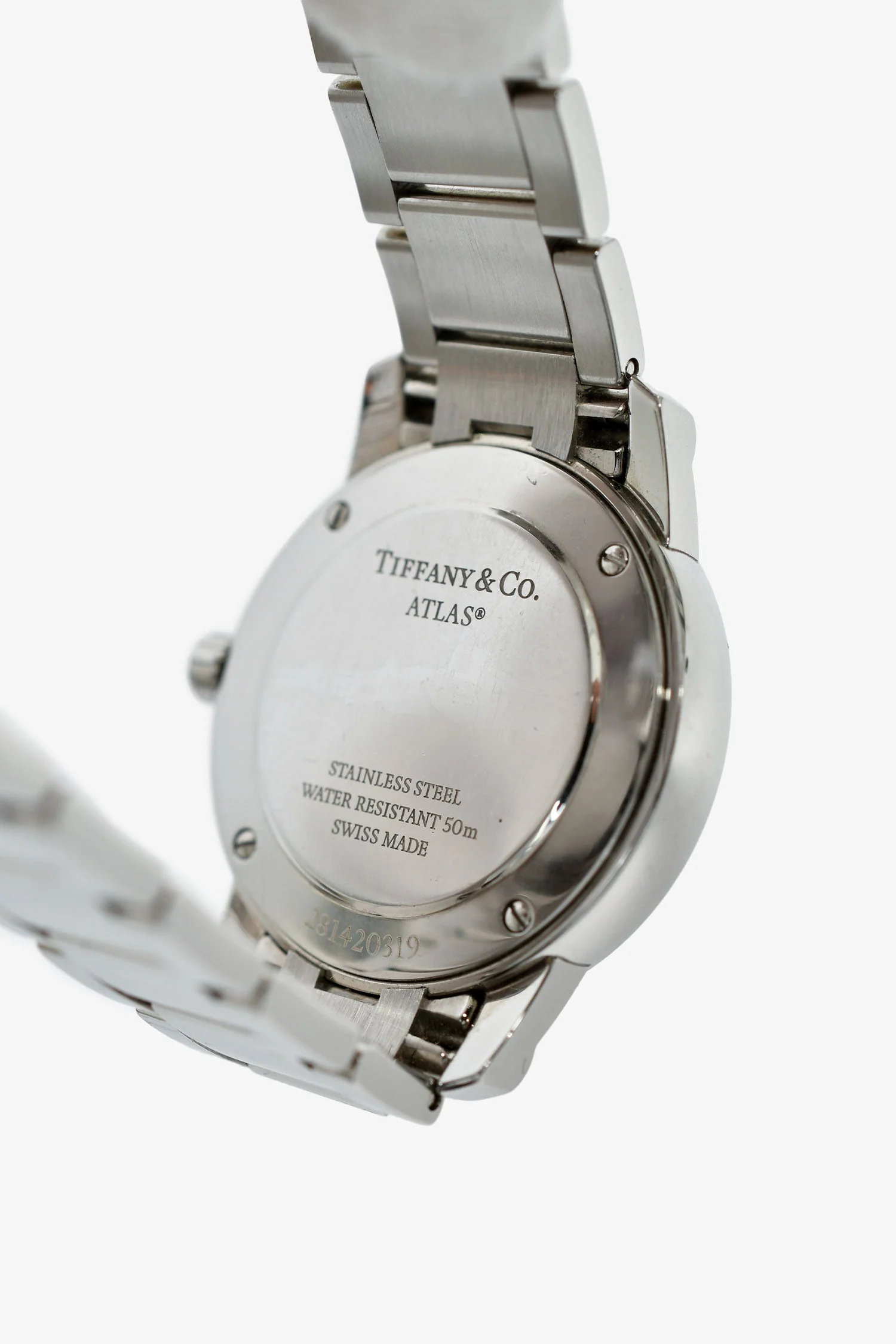 Tiffany & Co. Stainless Steel 'Atlas' Watch 29mm - Image 3