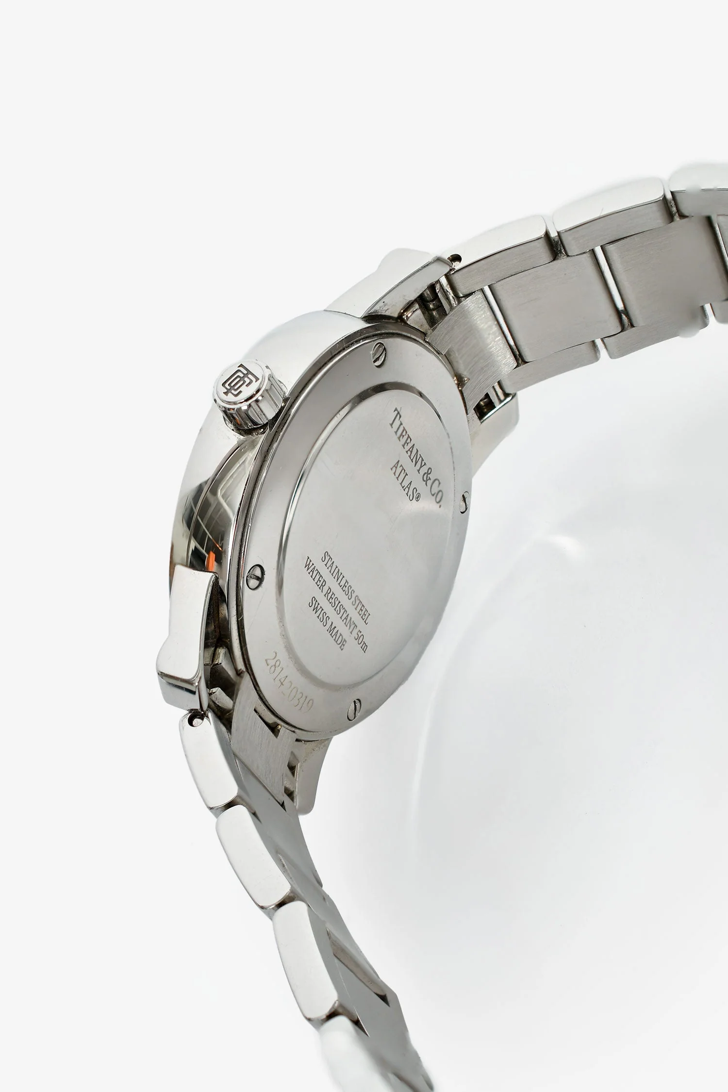 Tiffany & Co. Stainless Steel 'Atlas' Watch 29mm - Image 4