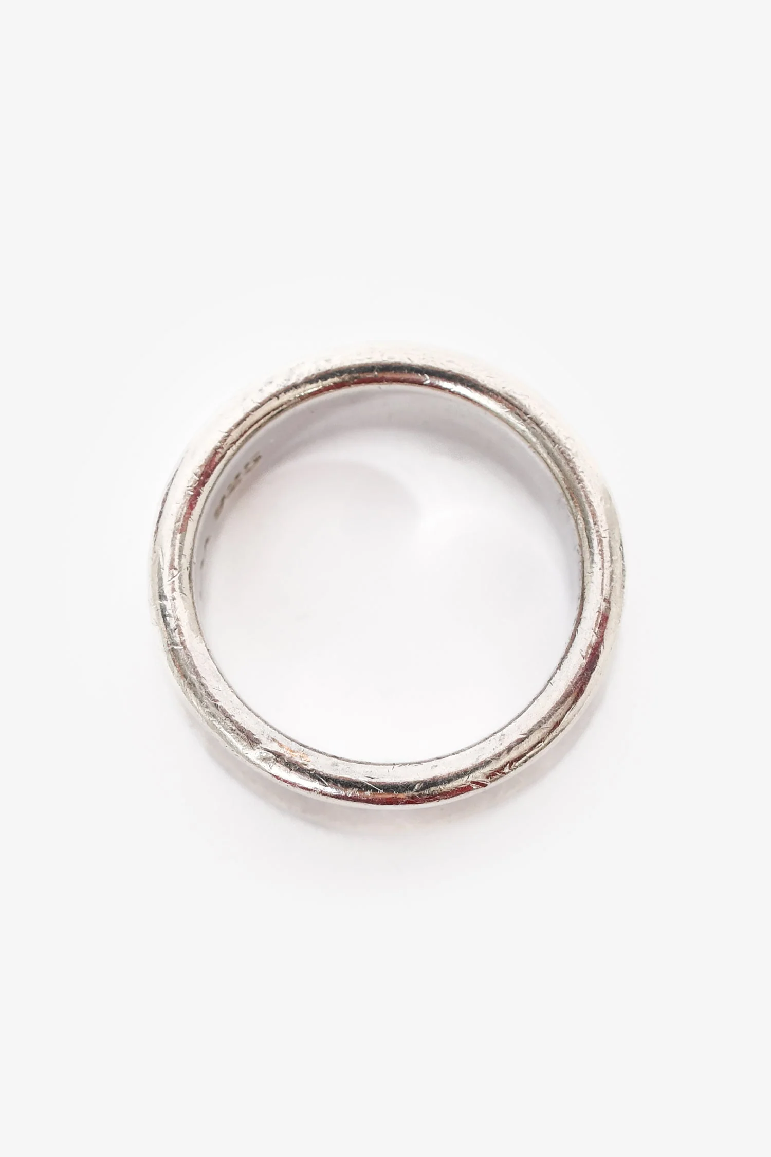 Tiffany & Co. Sterling Silver 1837 Medium Width Ring Size 5 - Image 3