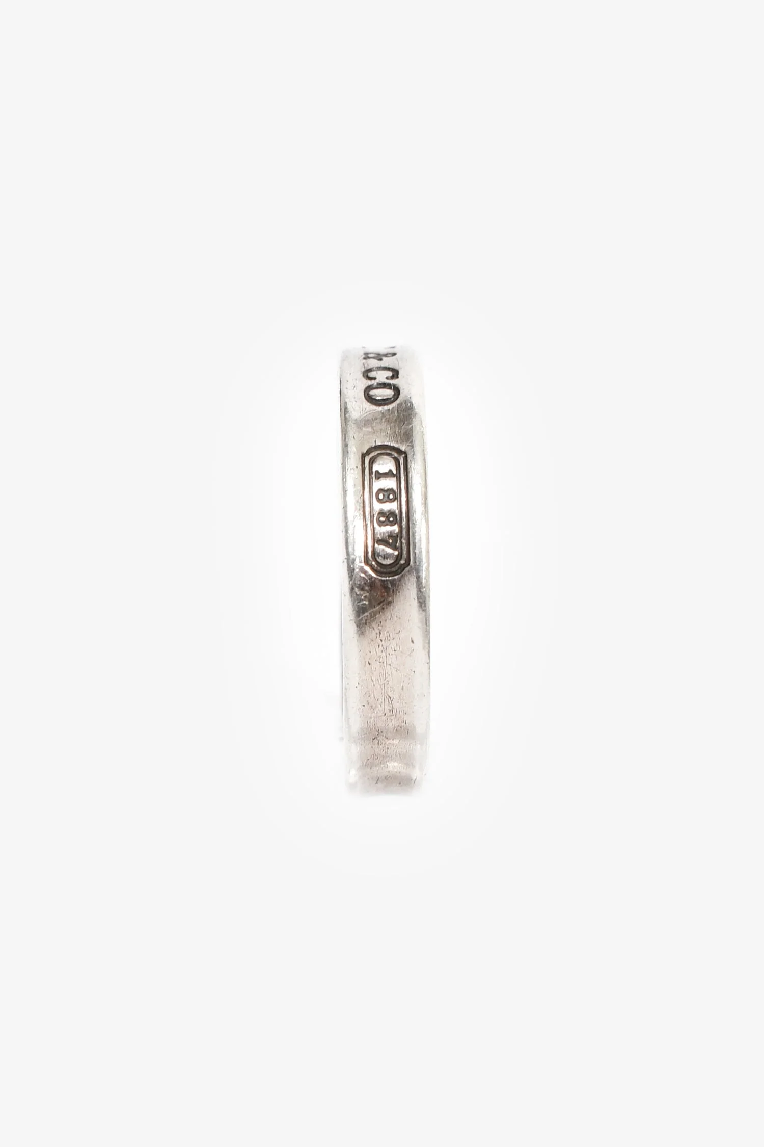 Tiffany & Co. Sterling Silver 1837 Narrow Ring Size 6.25 - Image 2
