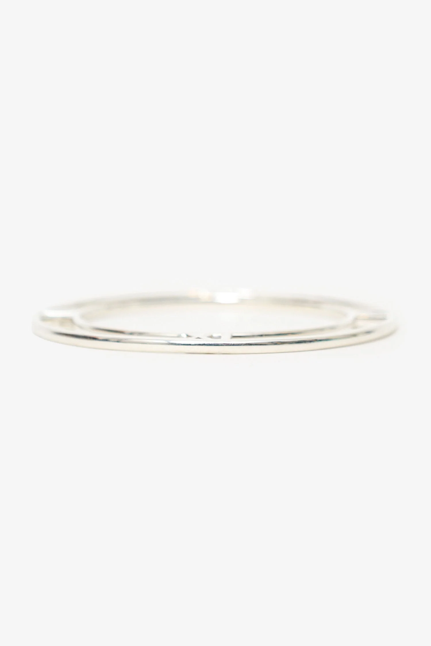 Tiffany & Co Sterling Silver Atlas Roman Numerals Bangle - Image 7