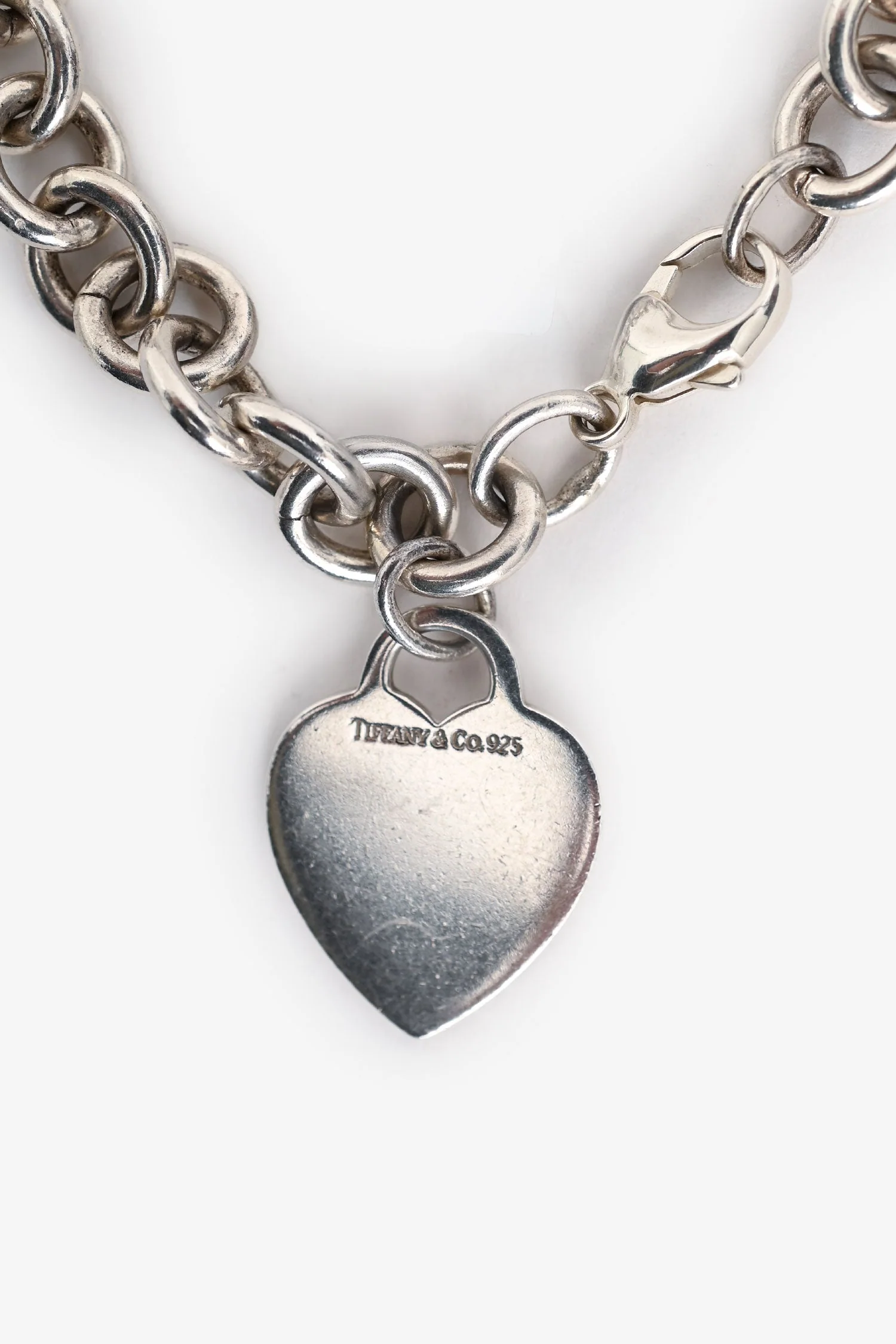 Tiffany & Co. Sterling Silver Bracelet Heart Tag Bracelet - Image 2