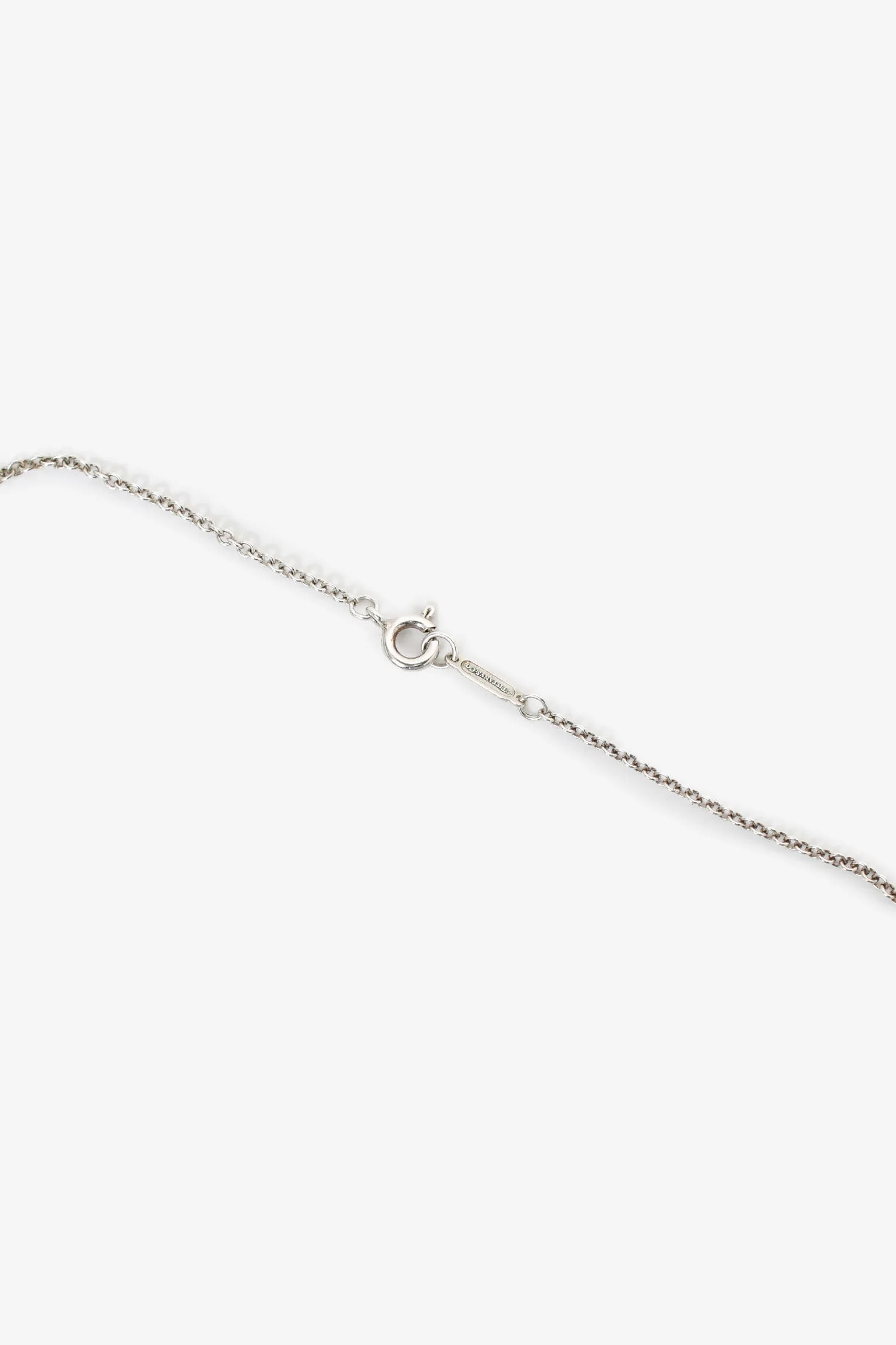 Tiffany & Co. Sterling Silver Diamond Daisy Key Pendant Necklace - Image 3