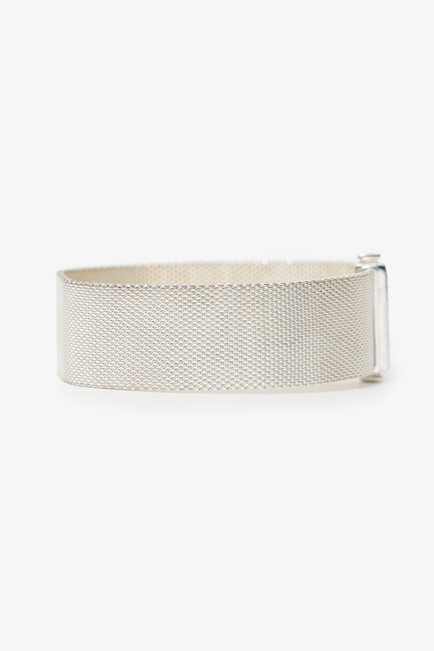 Tiffany & Co Sterling Silver Diamond Mesh Somerset Bracelet - Image 2