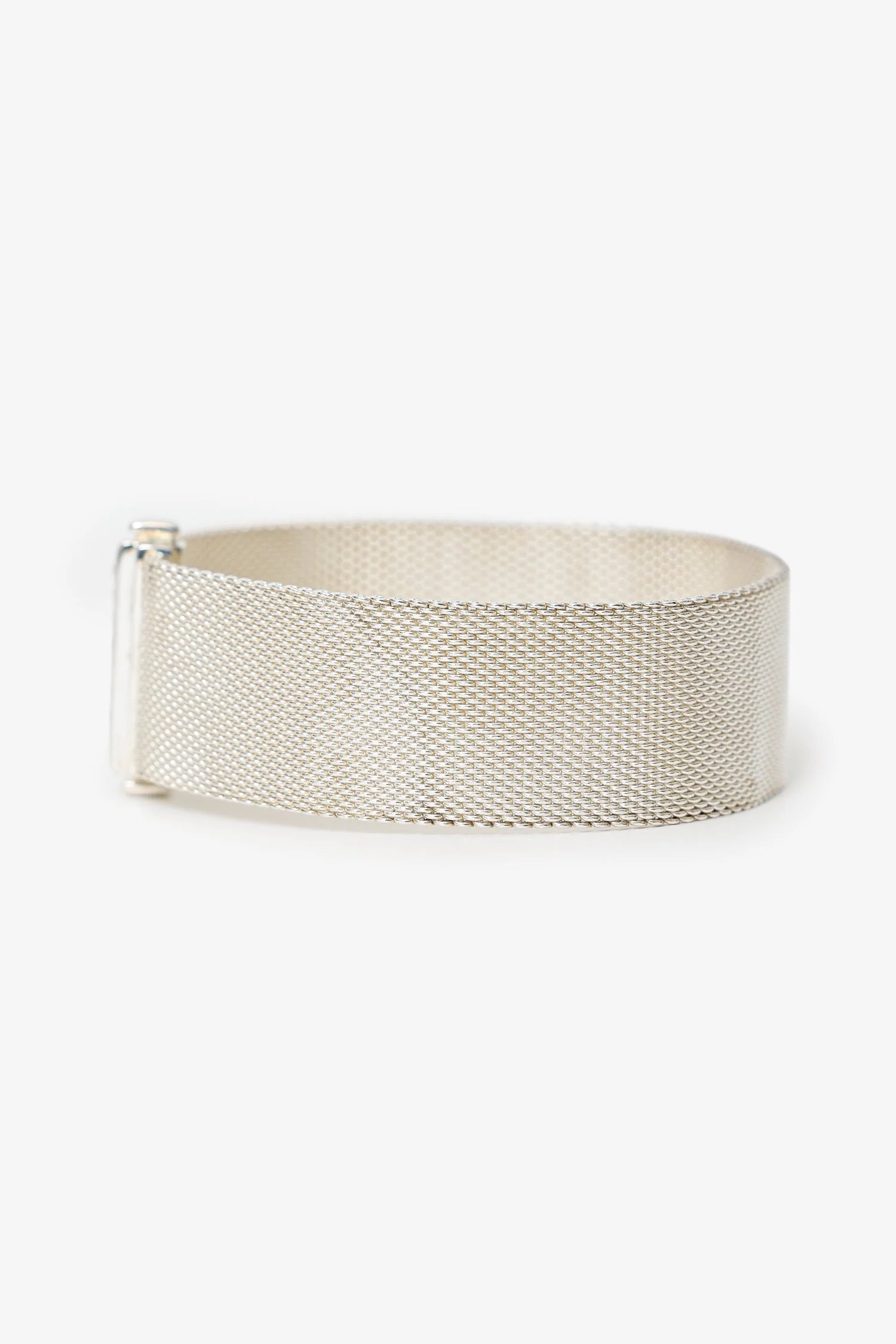 Tiffany & Co Sterling Silver Diamond Mesh Somerset Bracelet - Image 4