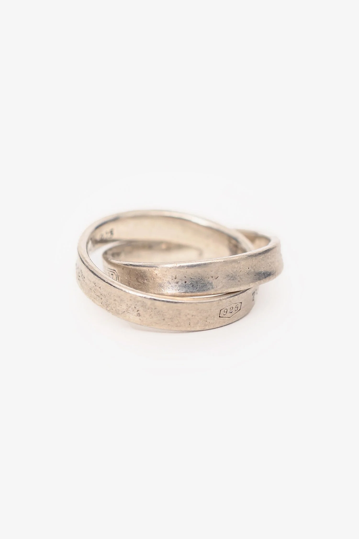 Tiffany & Co. Sterling Silver Interlocking Circle Ring - Image 3