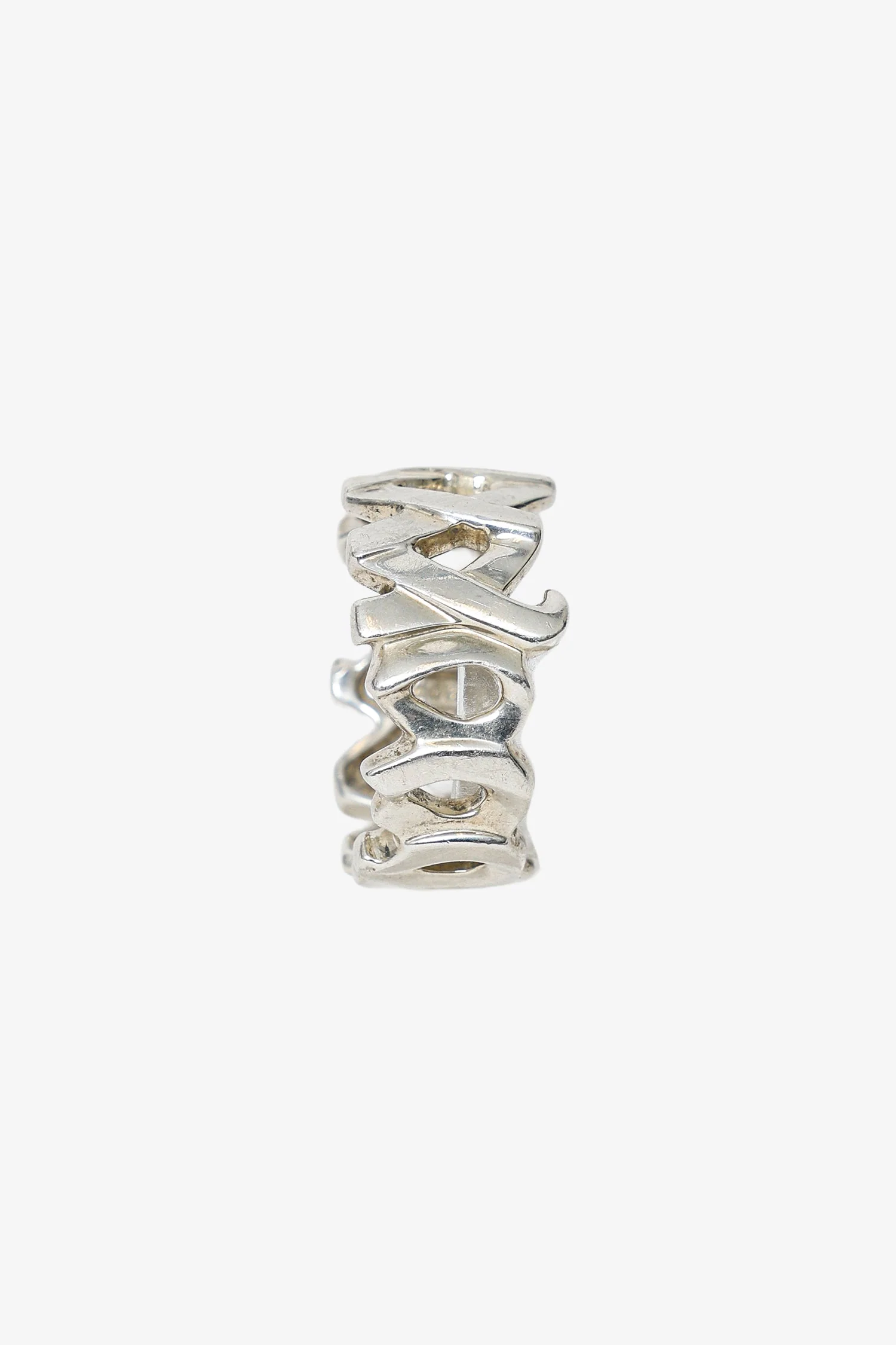 Tiffany & Co Sterling Silver Paloma Picasso Graffiti Love and Kisses Ring - Image 2