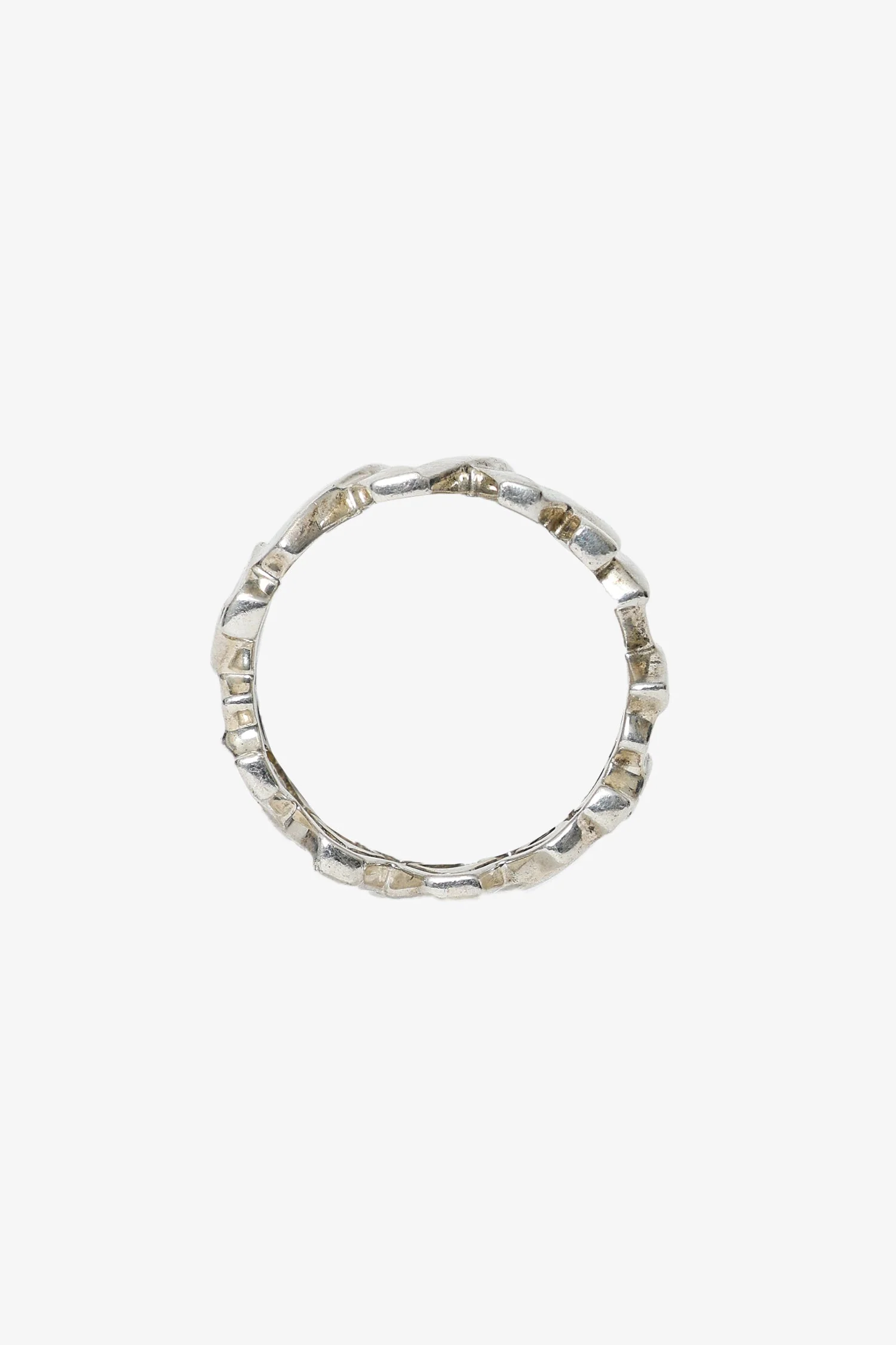 Tiffany & Co Sterling Silver Paloma Picasso Graffiti Love and Kisses Ring - Image 3