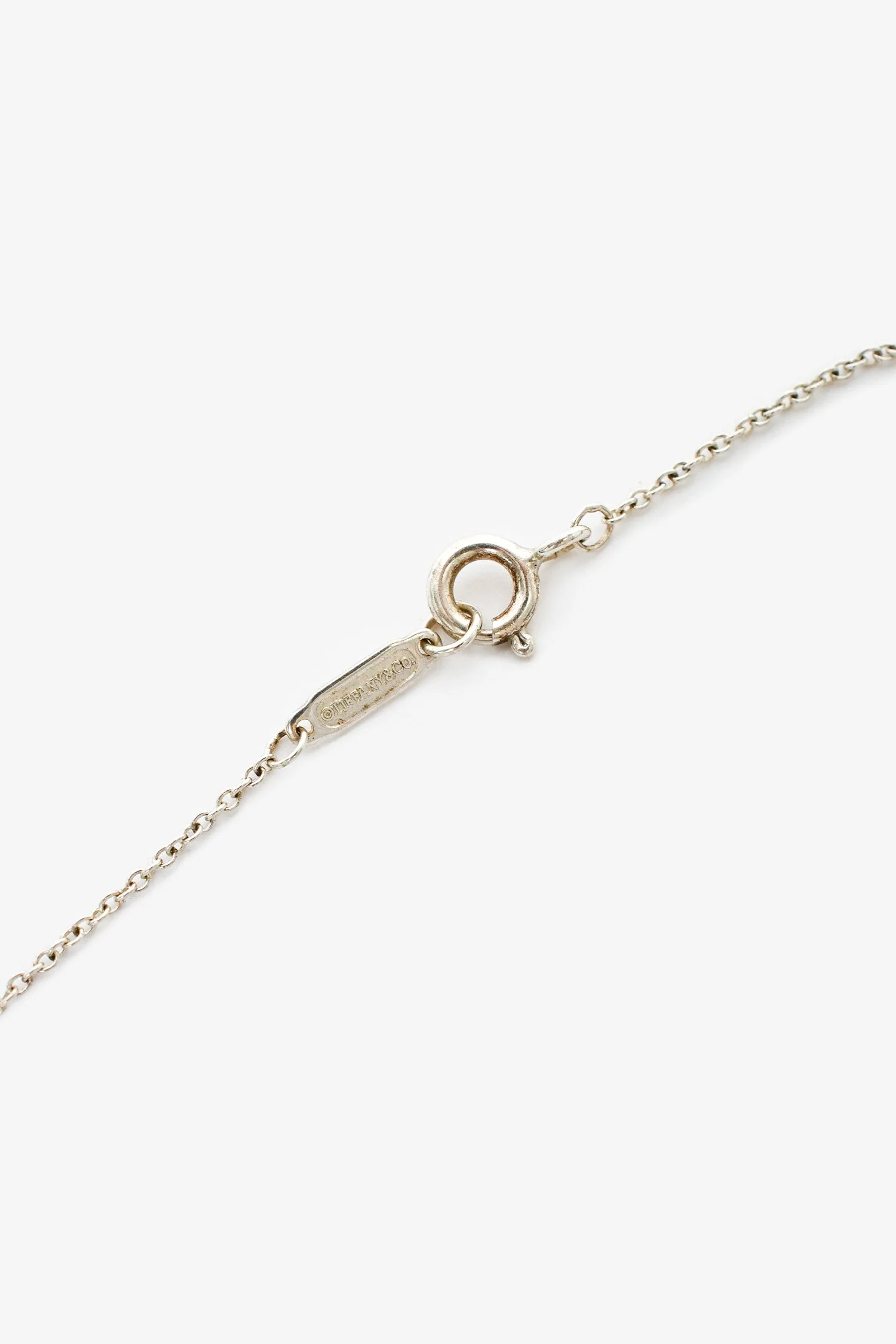 Tiffany & Co. Sterling Silver Round Tag Pendant Necklace - Image 3
