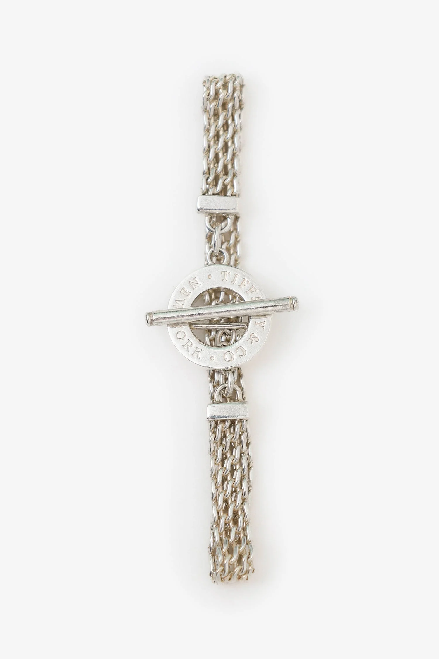 Tiffany & Co. Sterling Silver Somerset Mesh Toggle Bracelet