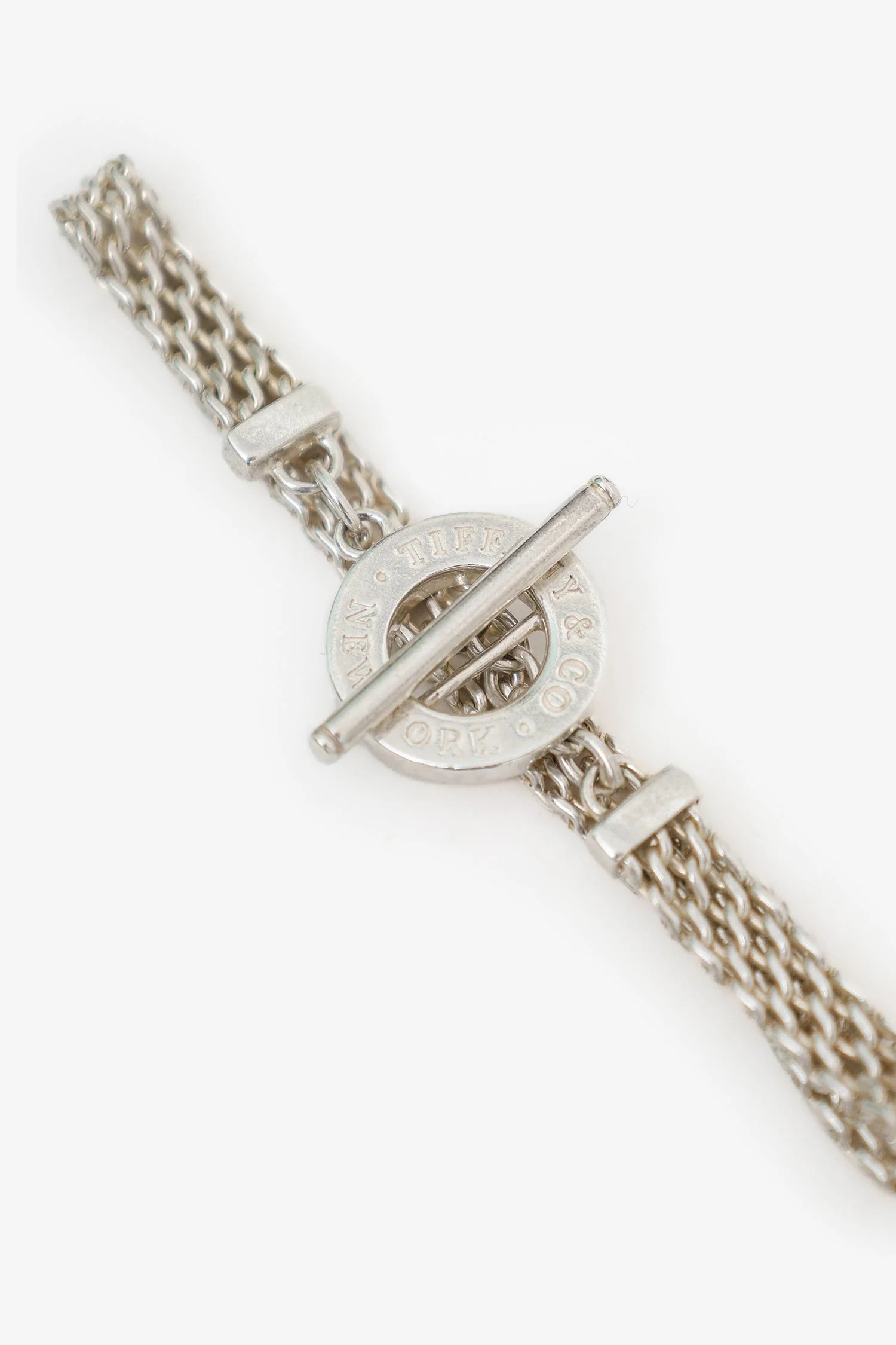 Tiffany & Co. Sterling Silver Somerset Mesh Toggle Bracelet - Image 2