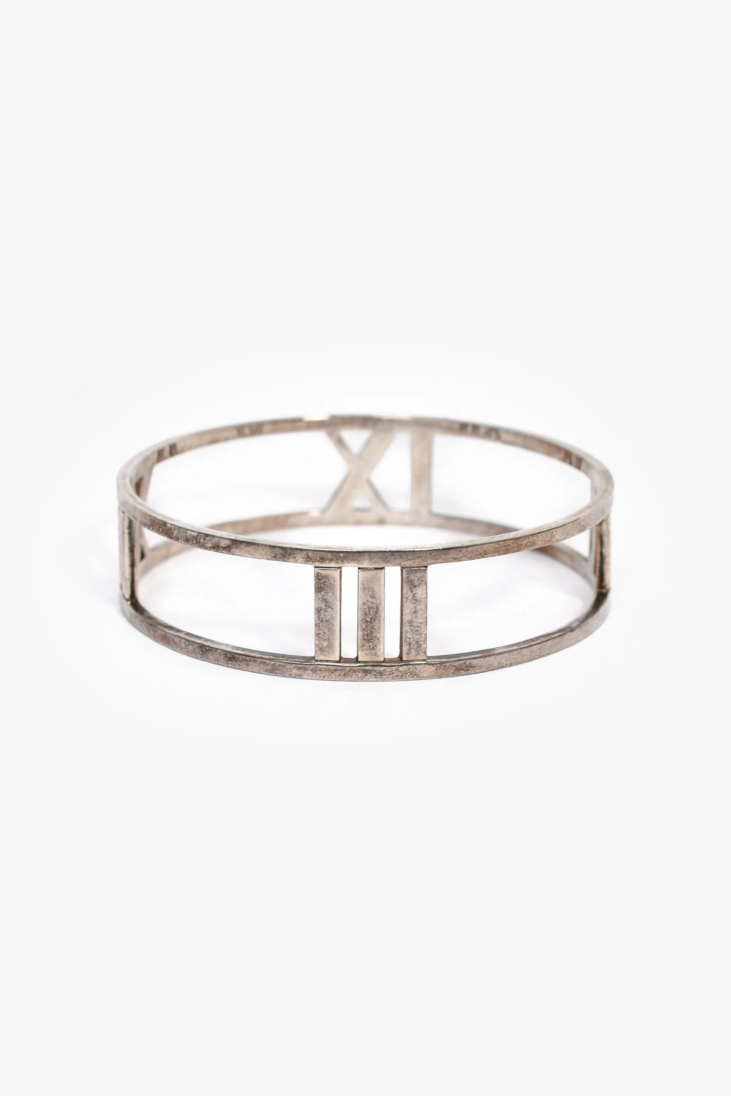 Tiffany & Co. Sterling Silver Wide Atlas Bangle - Image 2