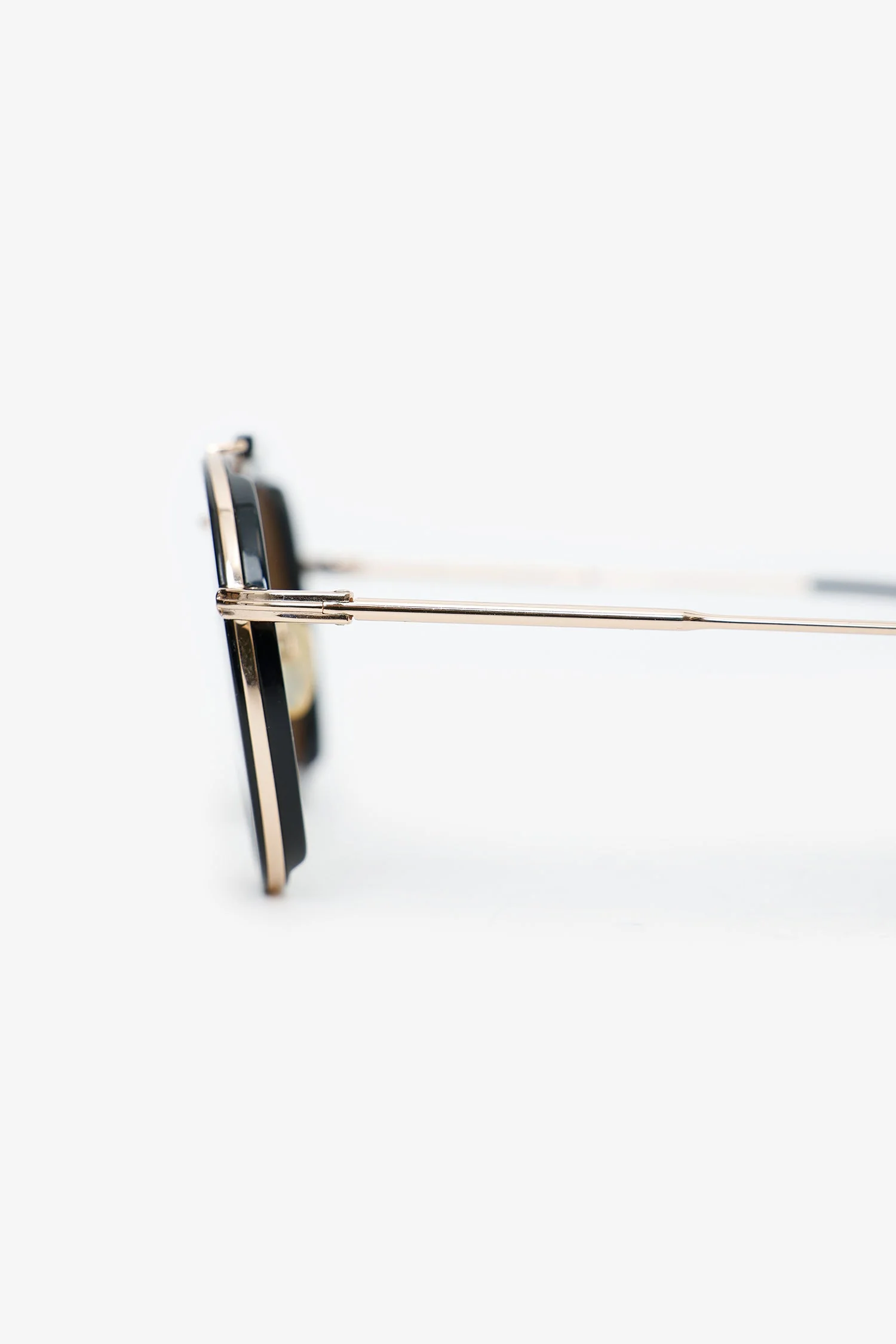 Tom Ford Black/Gold Aviator Sunglasses - Image 4