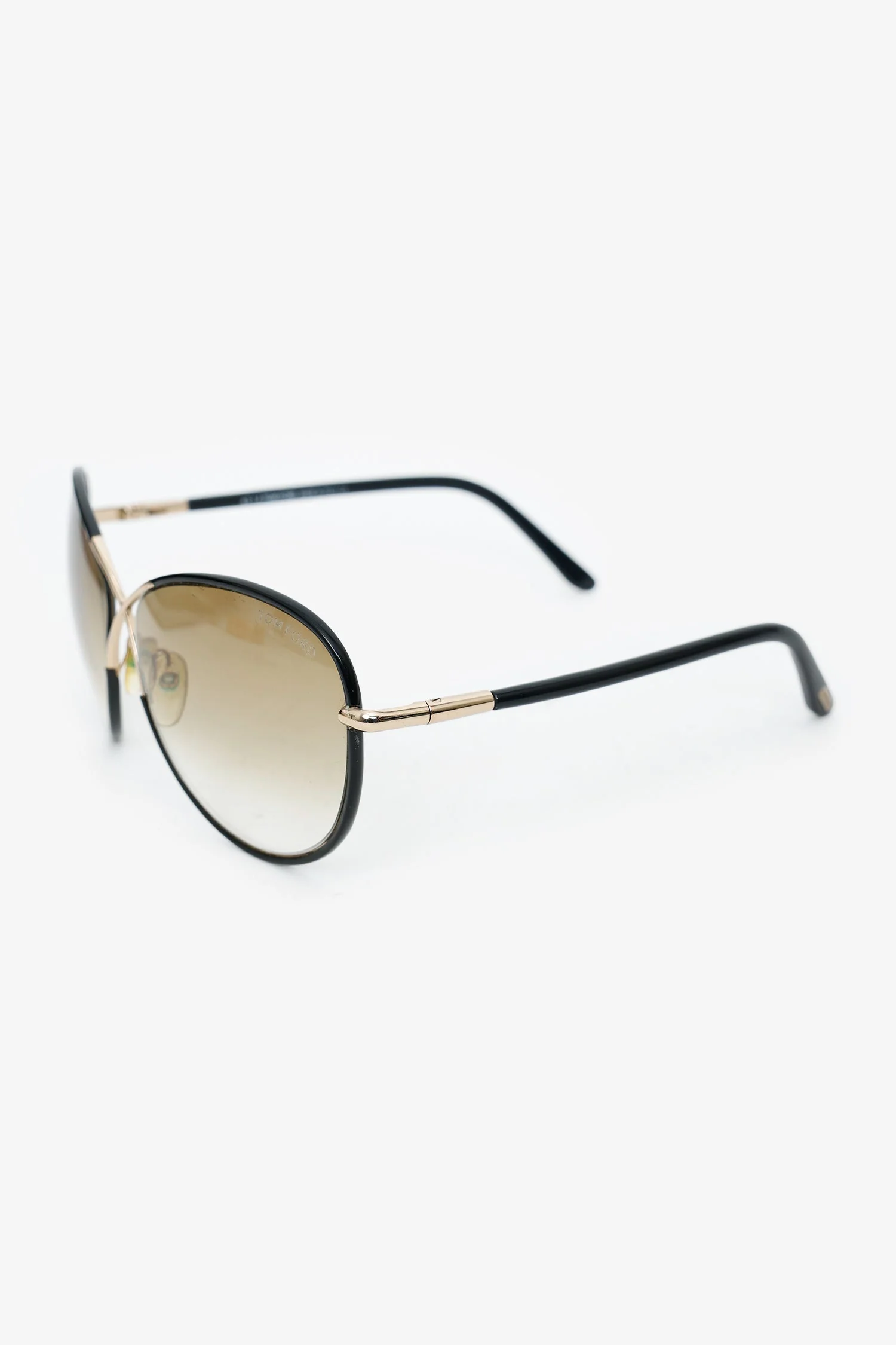 Tom Ford Black/Gold TF 344 Butterfly Sunglasses - Image 2