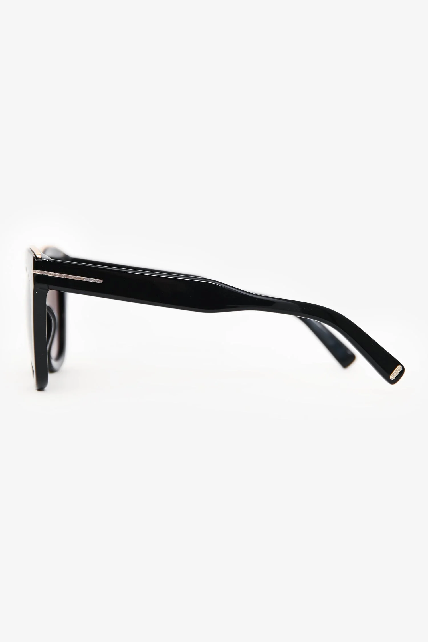Tom Ford Black 'Julie' Cat-Eye Sunglasses - Image 3