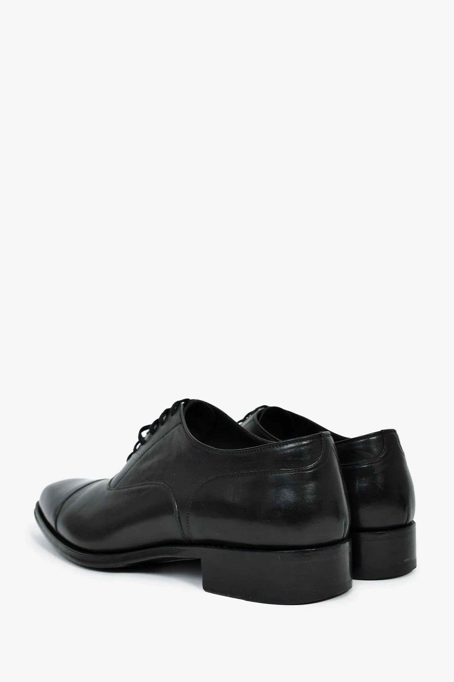 Tom Ford Black Leather Oxford Shoes Size 10.5 Mens - Image 4