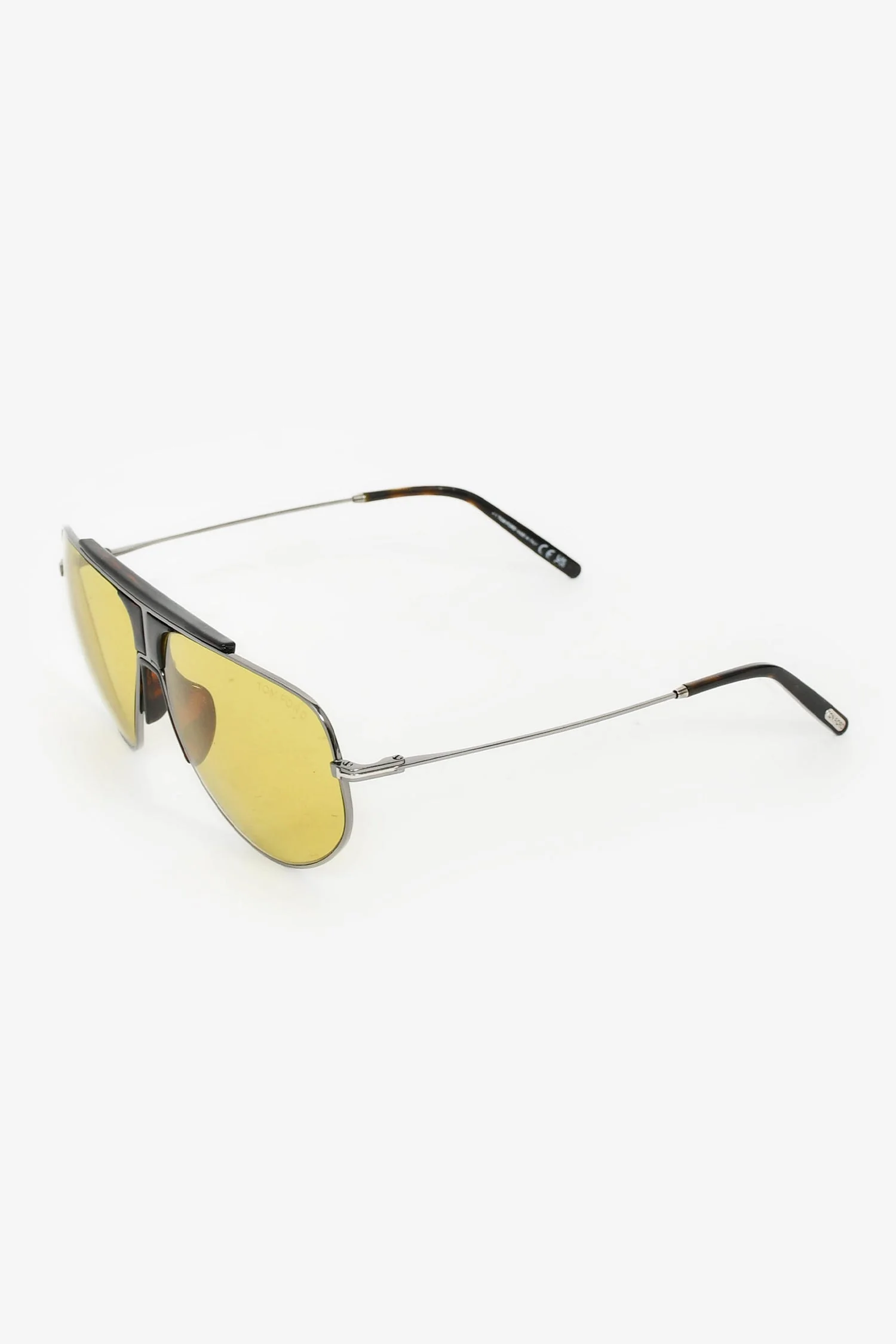 Tom Ford Black/Yellow Lens 'Drew' Sunglasses - Image 2