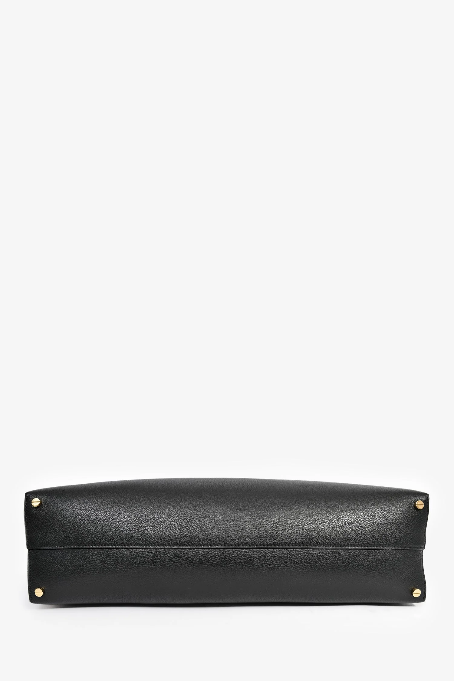 Toteme Black Leather Oversized Logo Shoulder Bag - Image 5