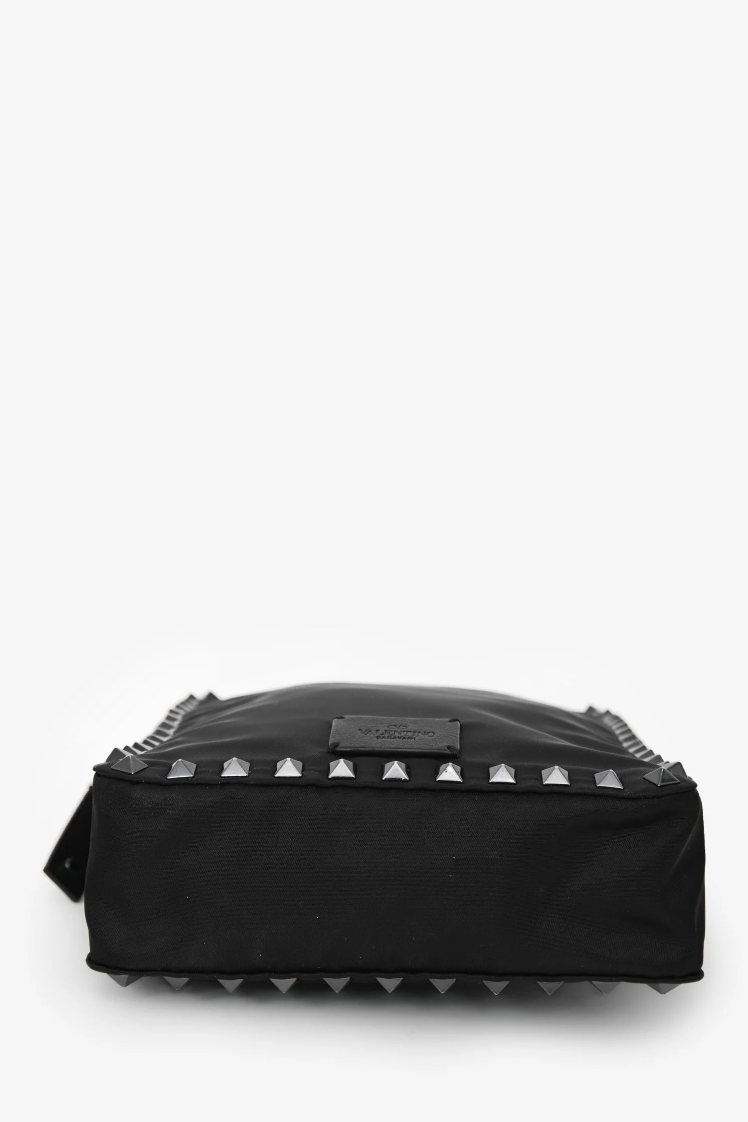 Valentino Black Nylon Rockstud Messenger Bag - Image 5