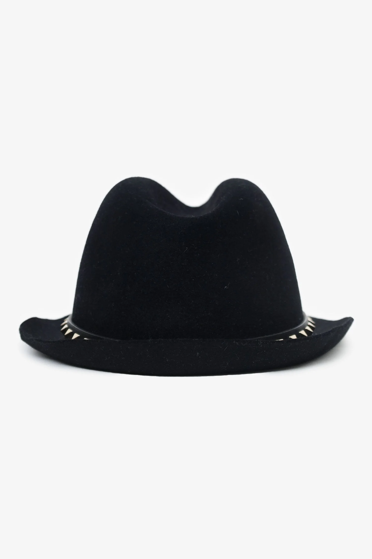 Valentino Black Wool Rock-stud Fedora size M - Image 4