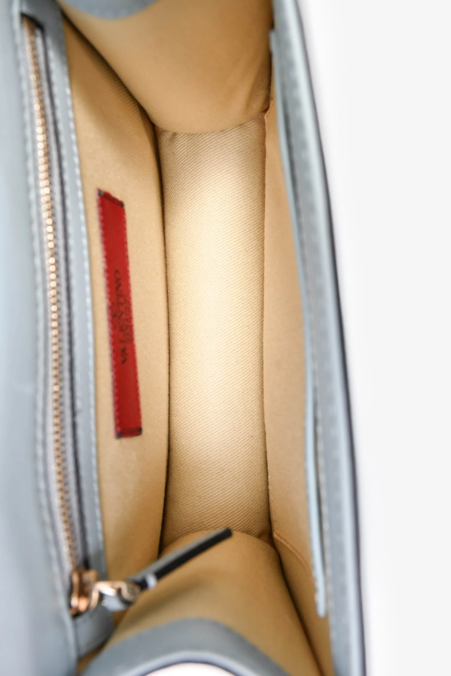 Valentino Blue Leather Roman Stud Shoulder Bag - Image 6