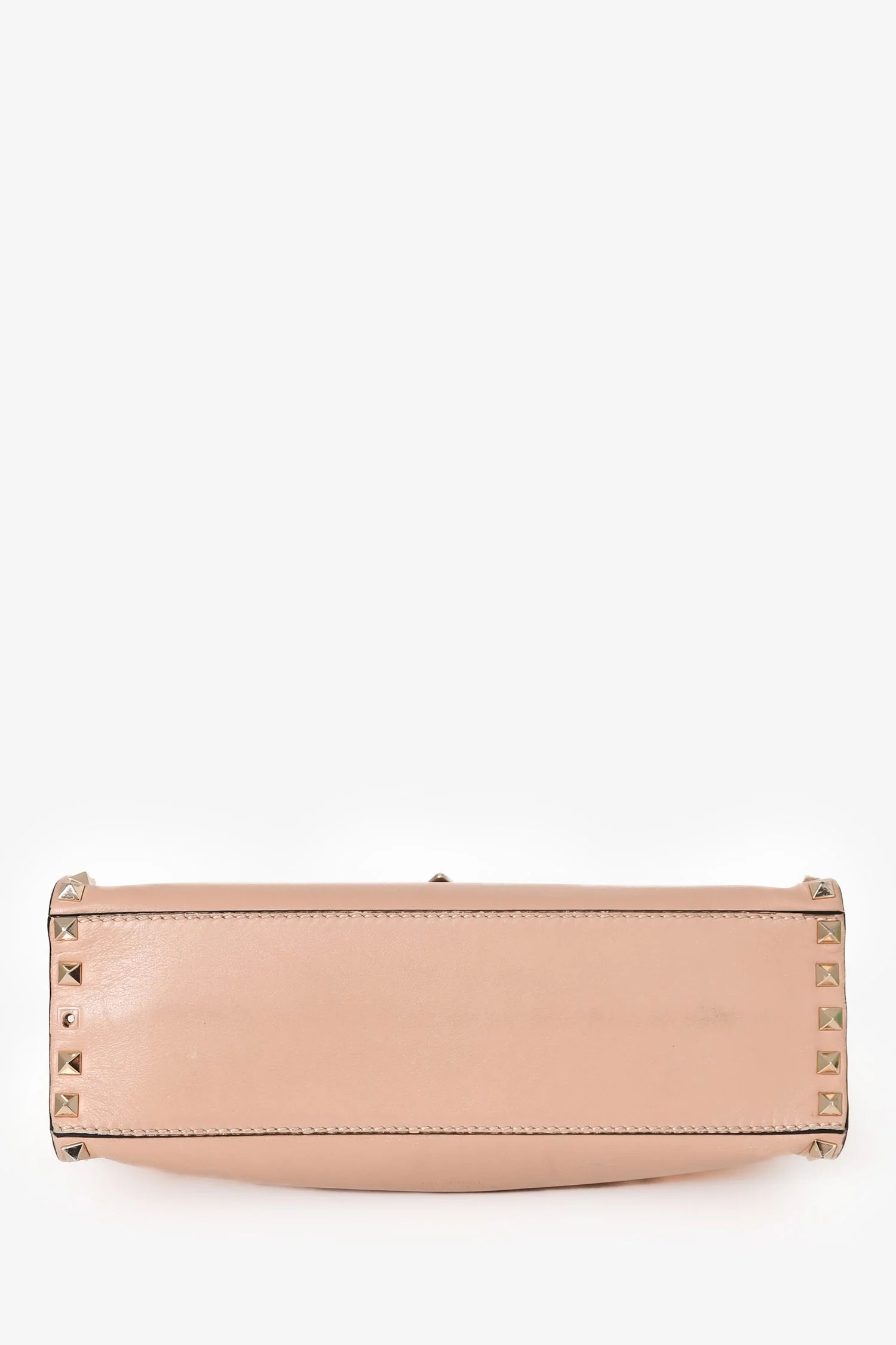Valentino Blush Leather Rockstud Top Handle Bag (As Is) - Image 5