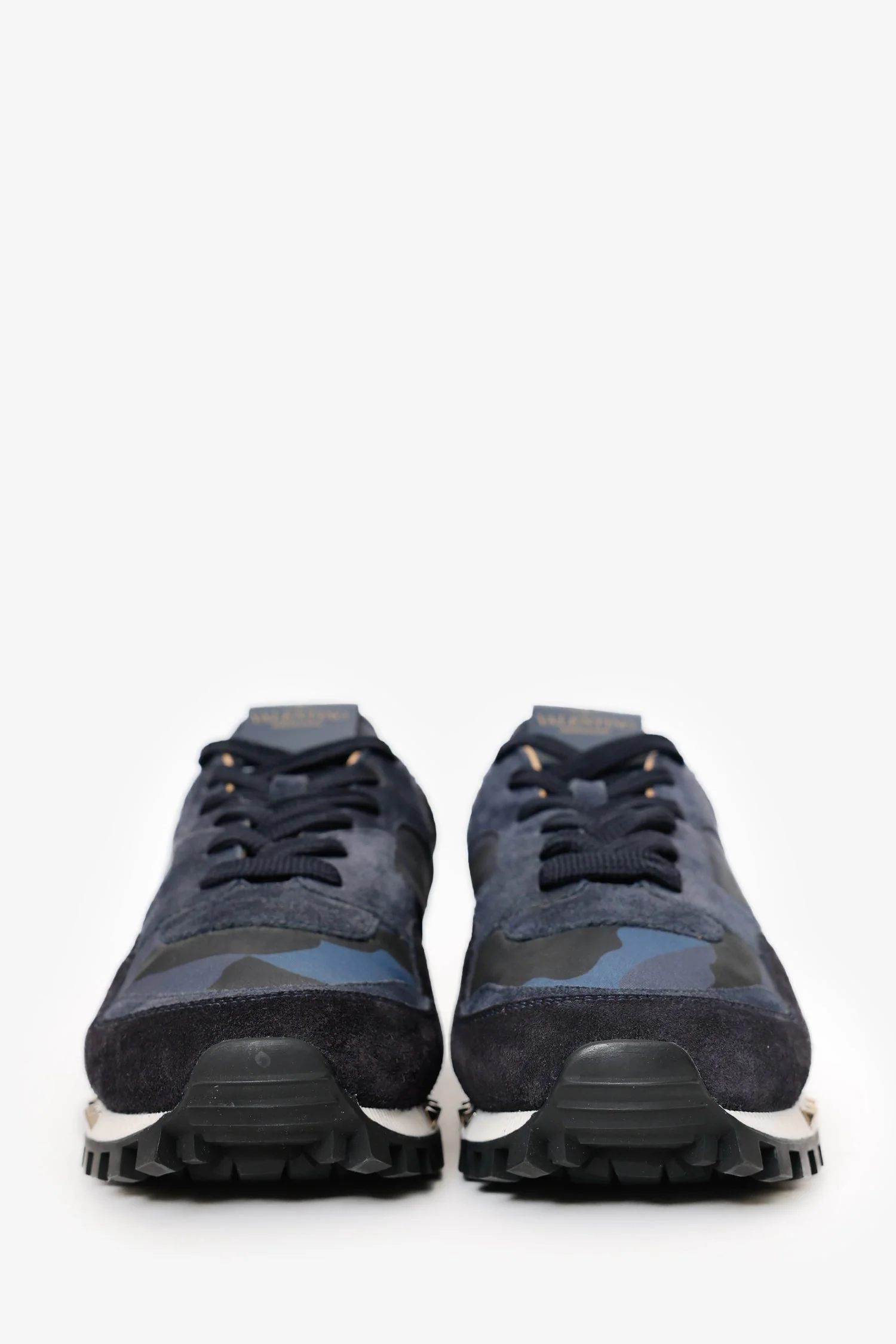 Valentino Garavani Blue Camouflage Rockstud Sneakers Size 39.5 Mens - Image 3