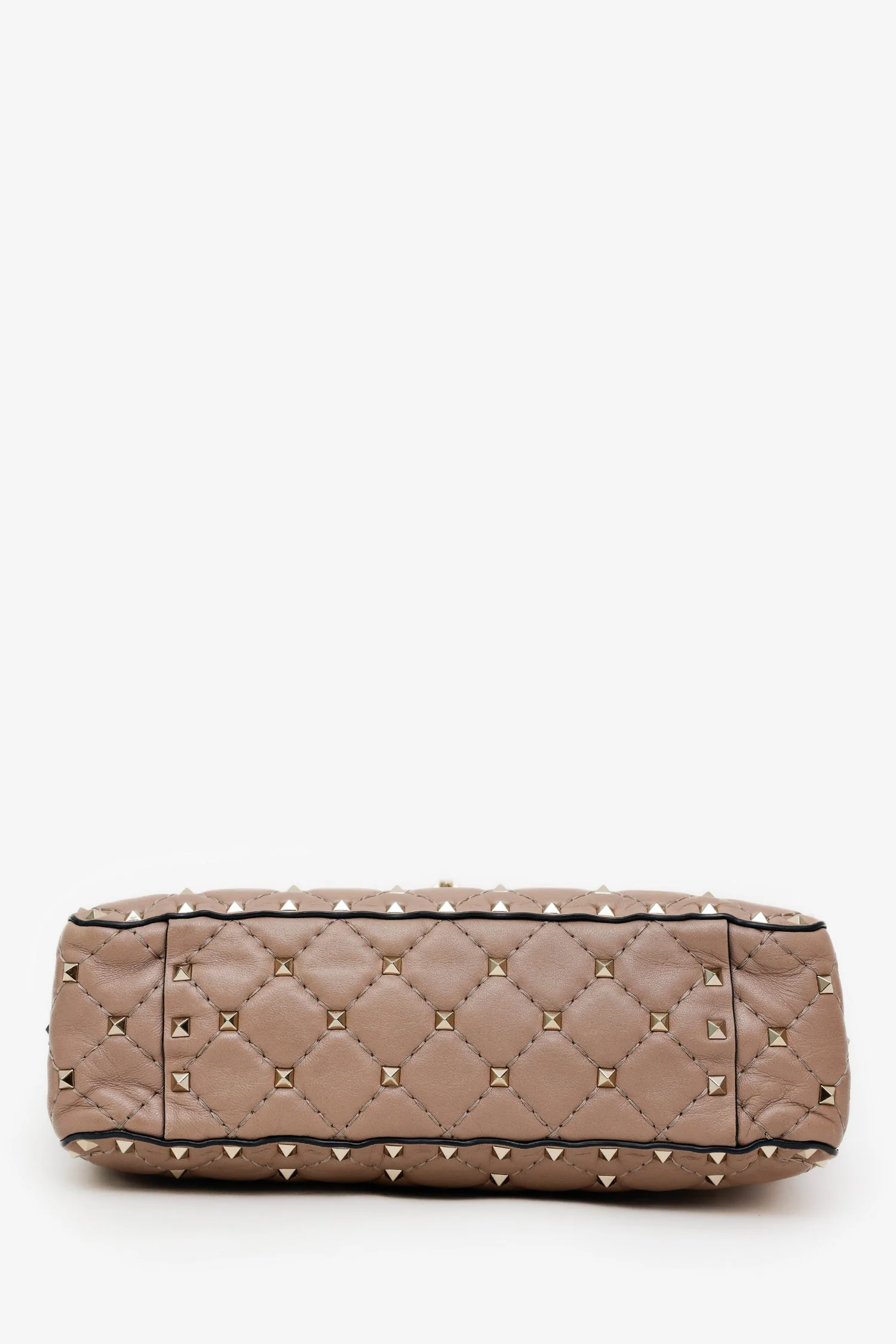 Valentino Garavani Blush Lambskin Medium Rockstud Spike Shoulder Bag - Image 5