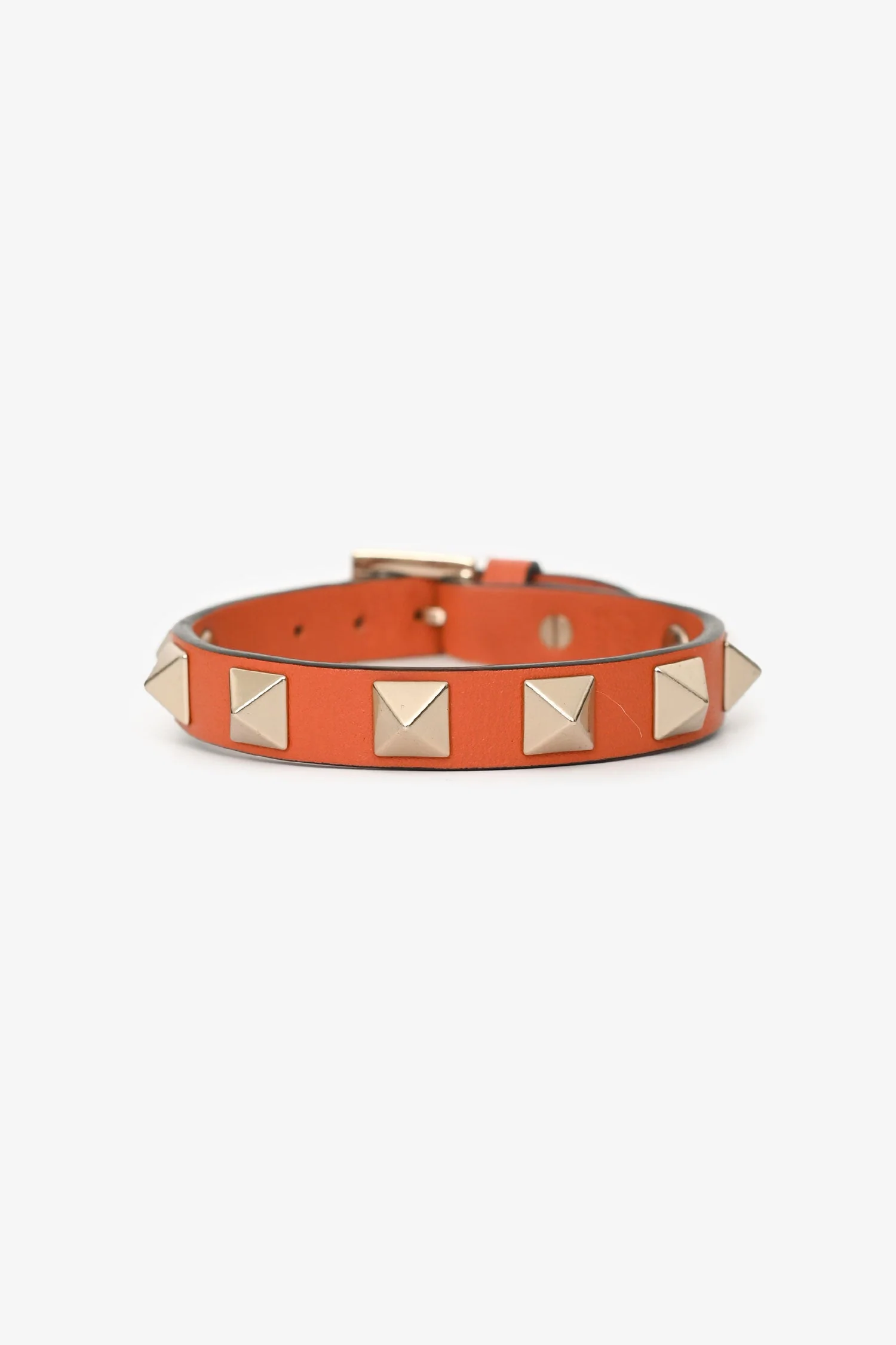 Valentino Orange Rockstud Bracelet - Image 3