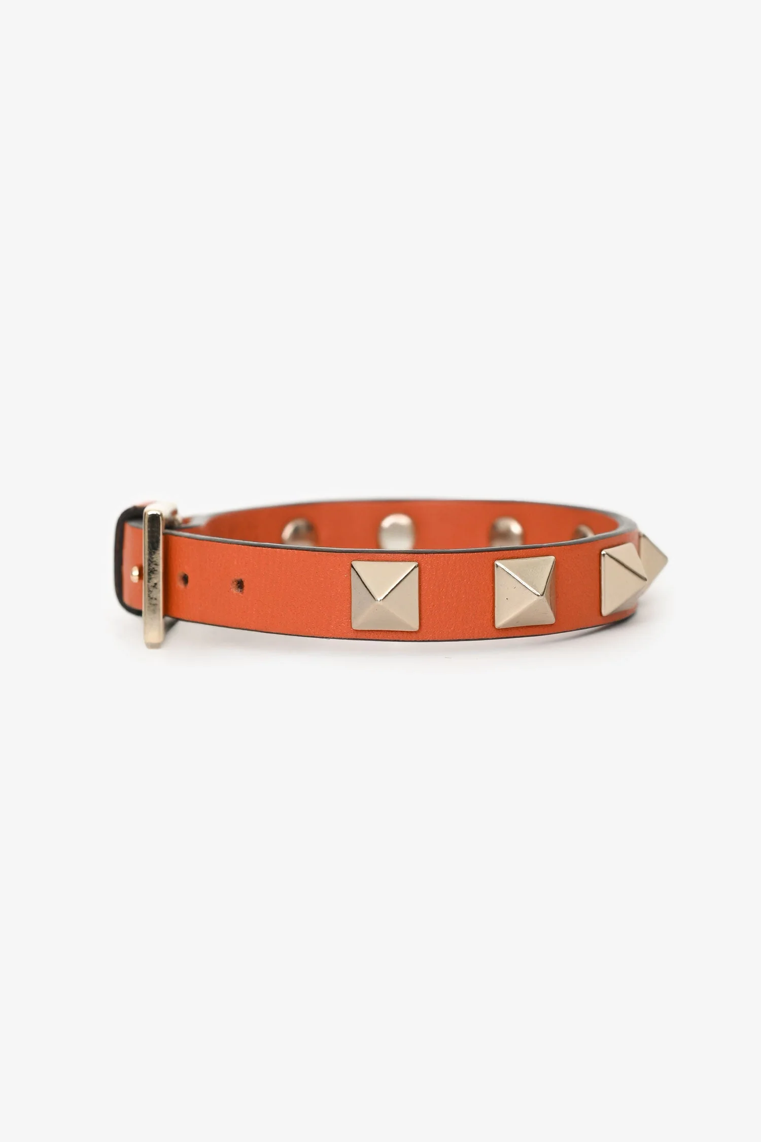 Valentino Orange Rockstud Bracelet - Image 4