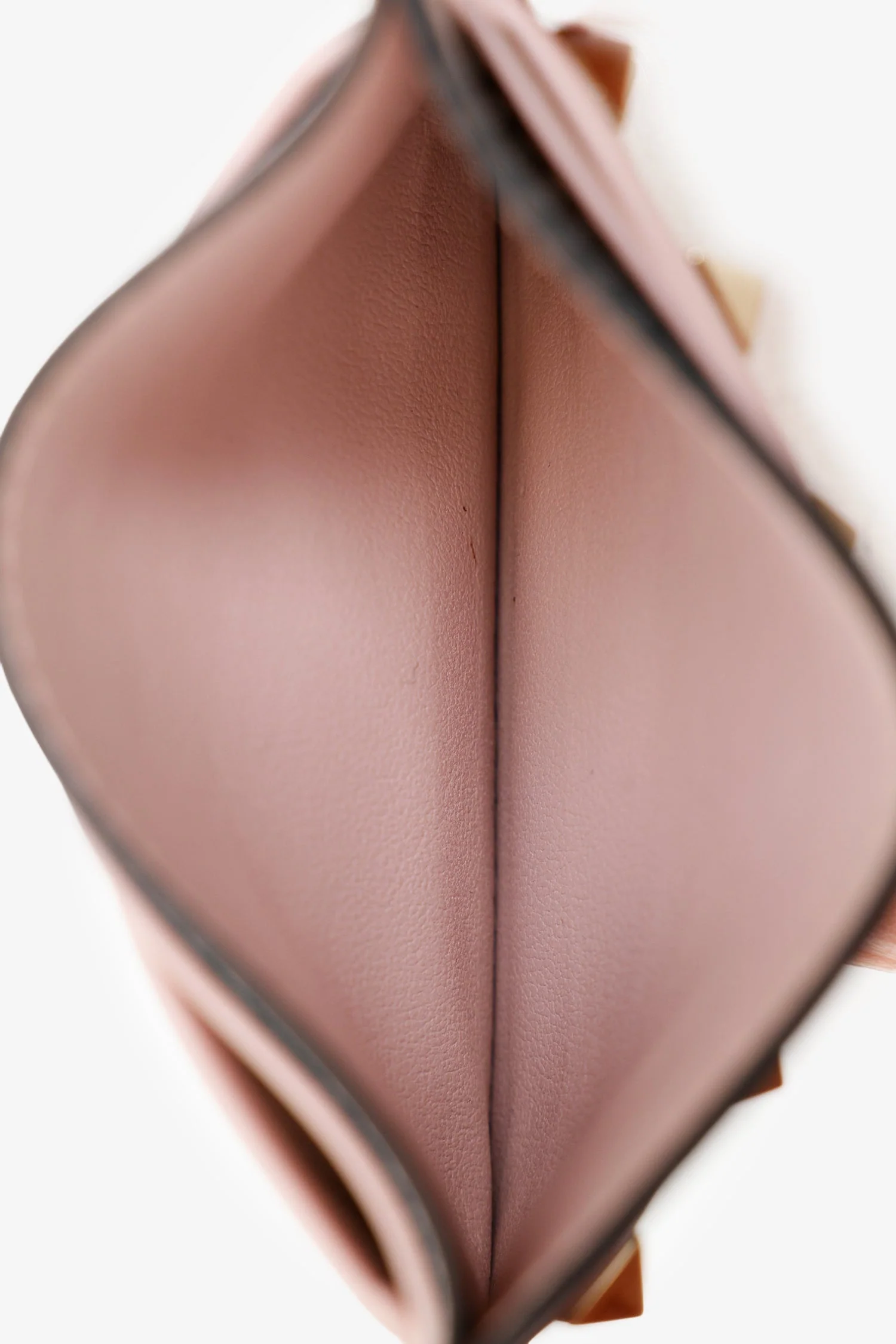 Valentino Pink Leather Rockstud Card Case - Image 6